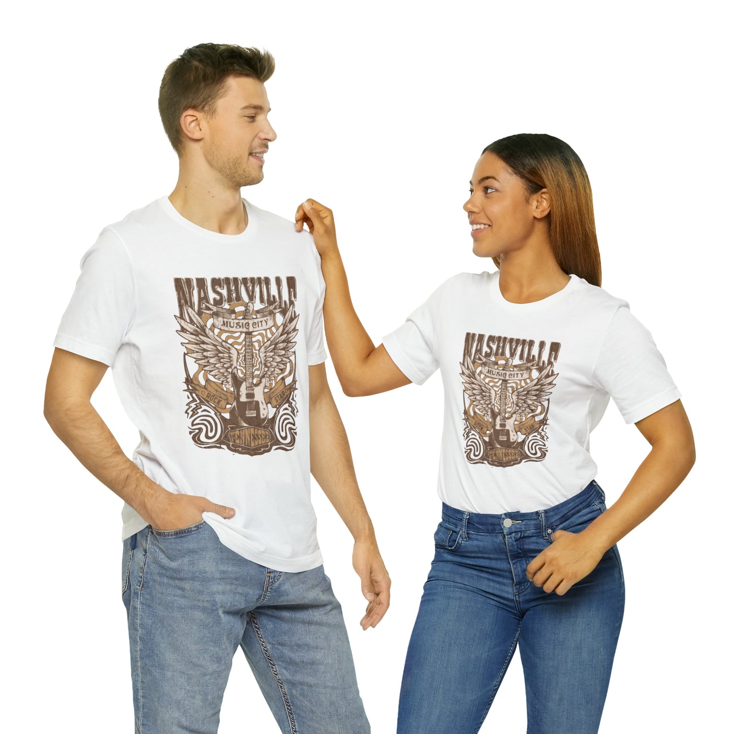 Nashville Music City Unisex Jersey Short Sleeve Tee