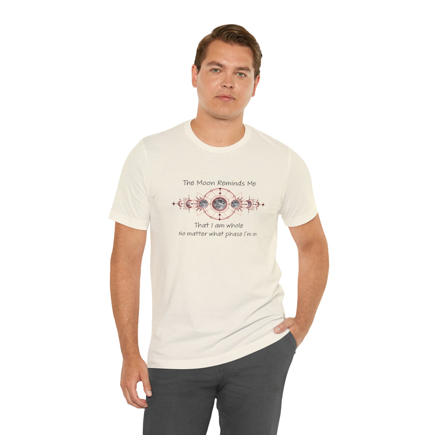 Moon Phase Inspirational Unisex Jersey Short Sleeve Tee