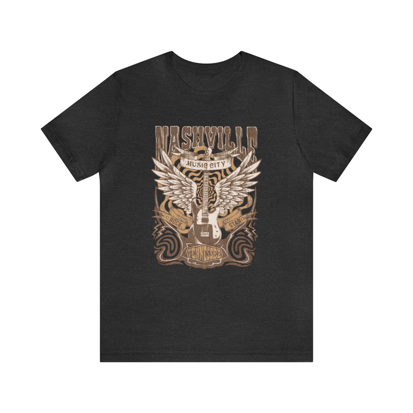Nashville Music City Unisex Jersey Short Sleeve Tee