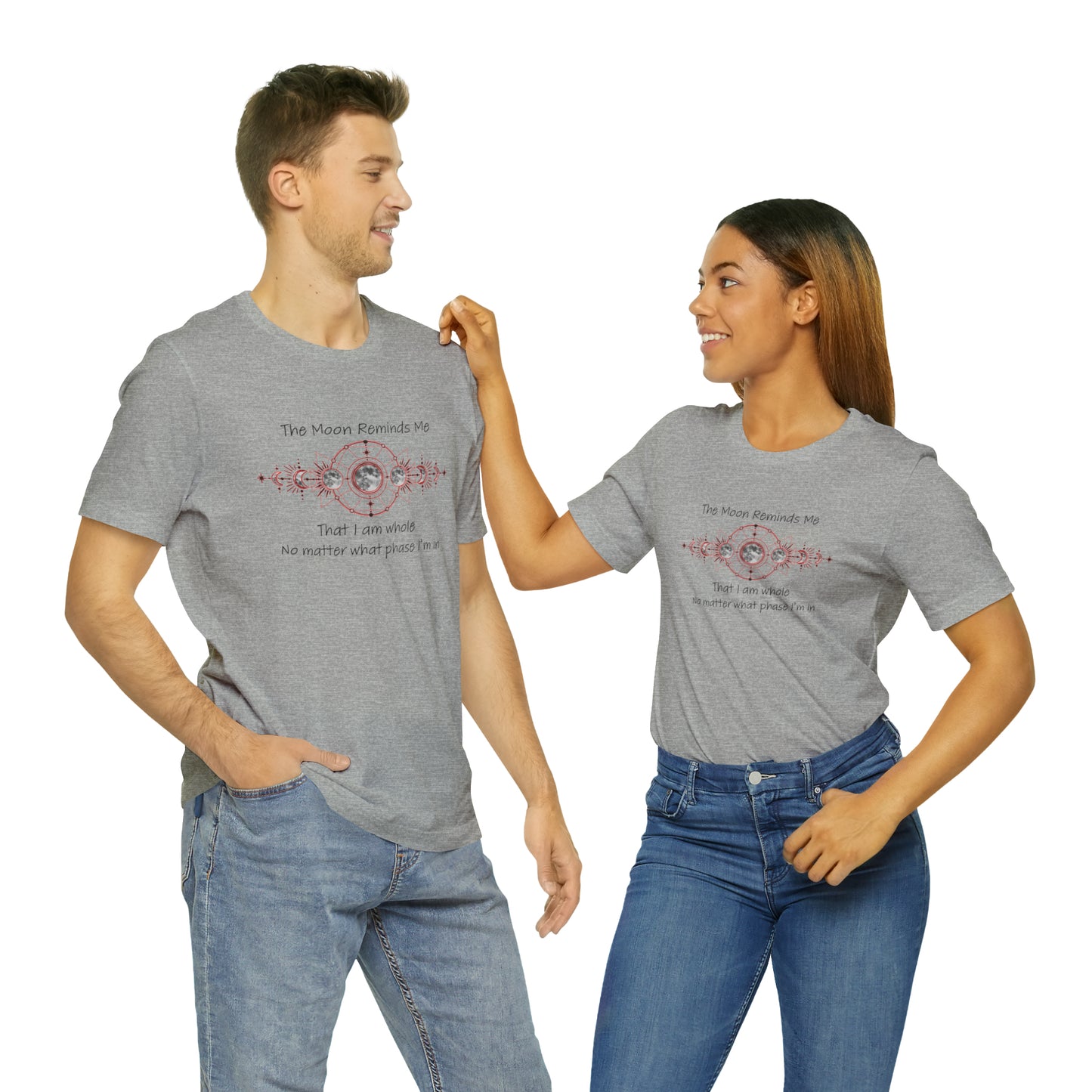 Moon Phase Inspirational Unisex Jersey Short Sleeve Tee