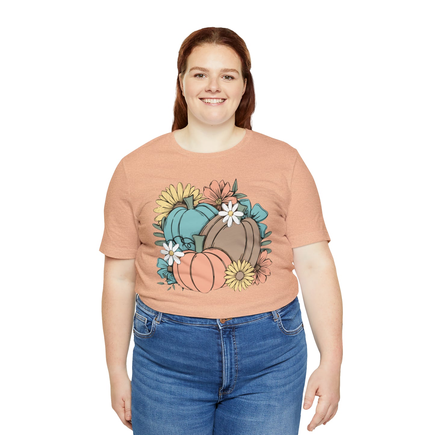 Fall Pumpkin Unisex Jersey Short Sleeve Tee