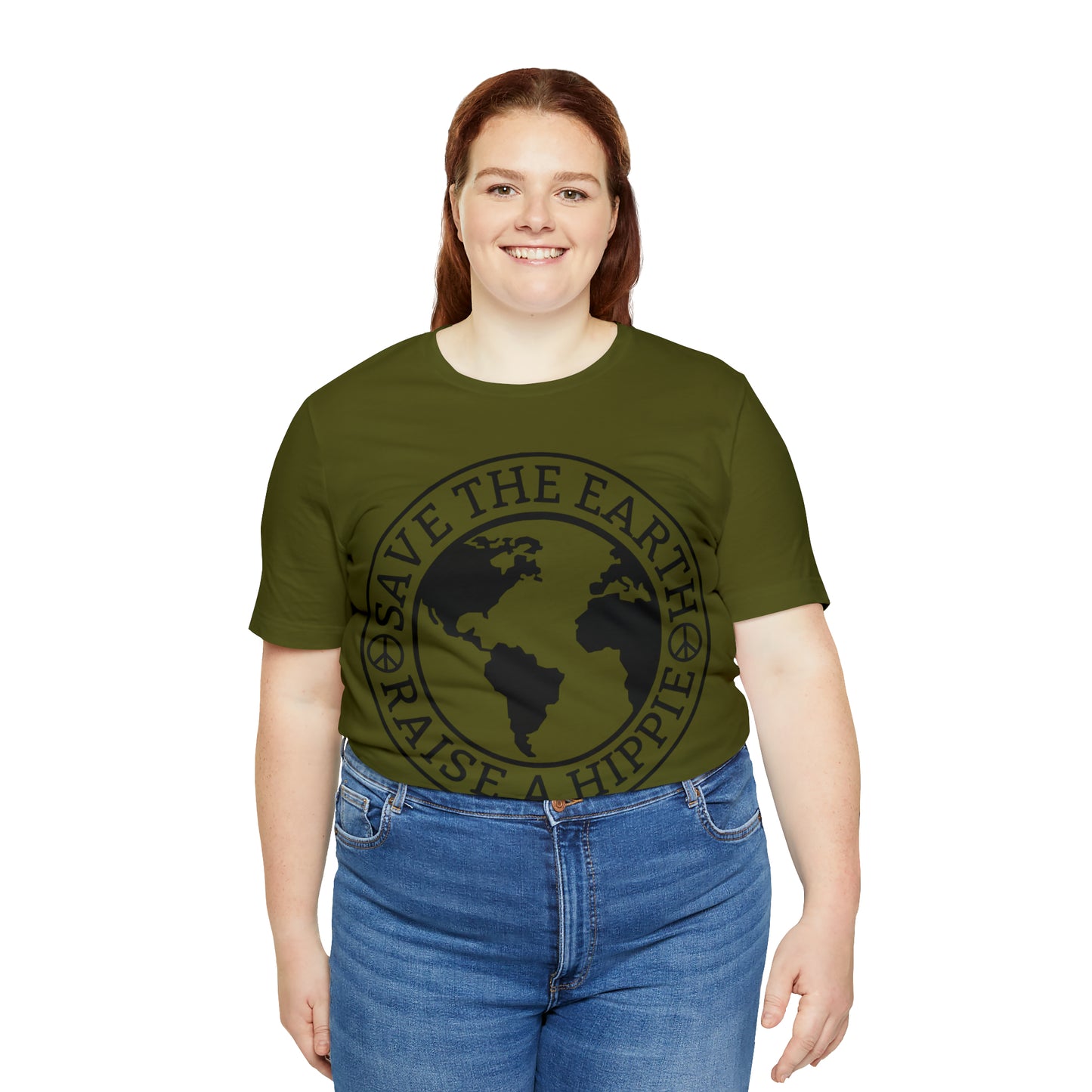 Save the Earth - Raise a Hippie Unisex Jersey Short Sleeve Tee