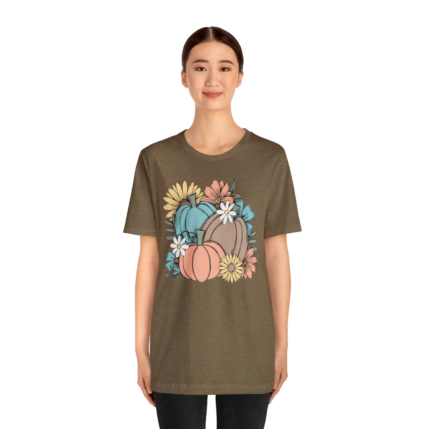 Fall Pumpkin Unisex Jersey Short Sleeve Tee