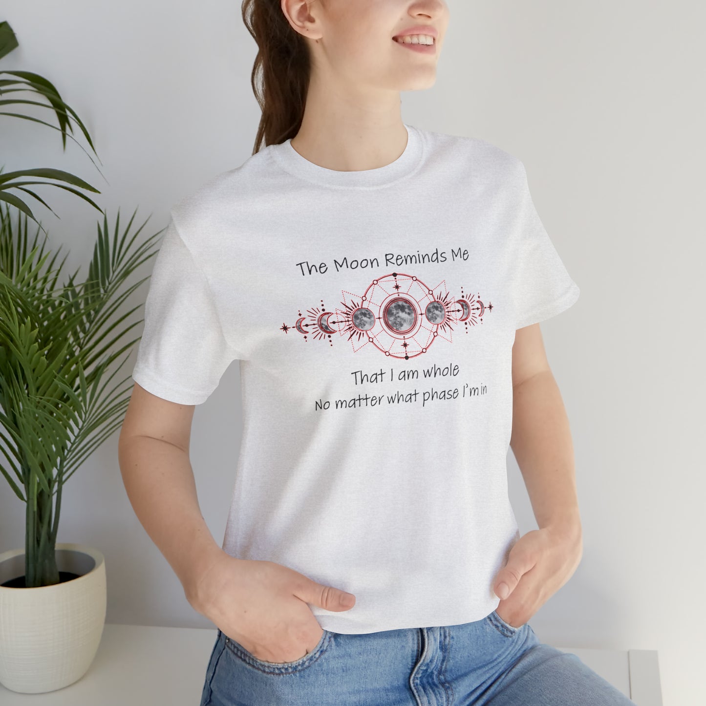 Moon Phase Inspirational Unisex Jersey Short Sleeve Tee