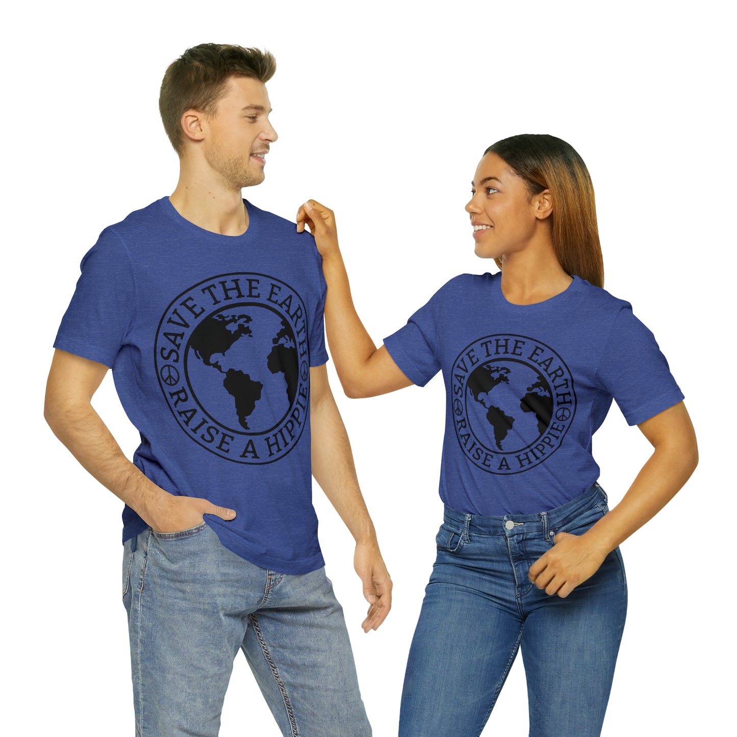 Save the Earth - Raise a Hippie Unisex Jersey Short Sleeve Tee
