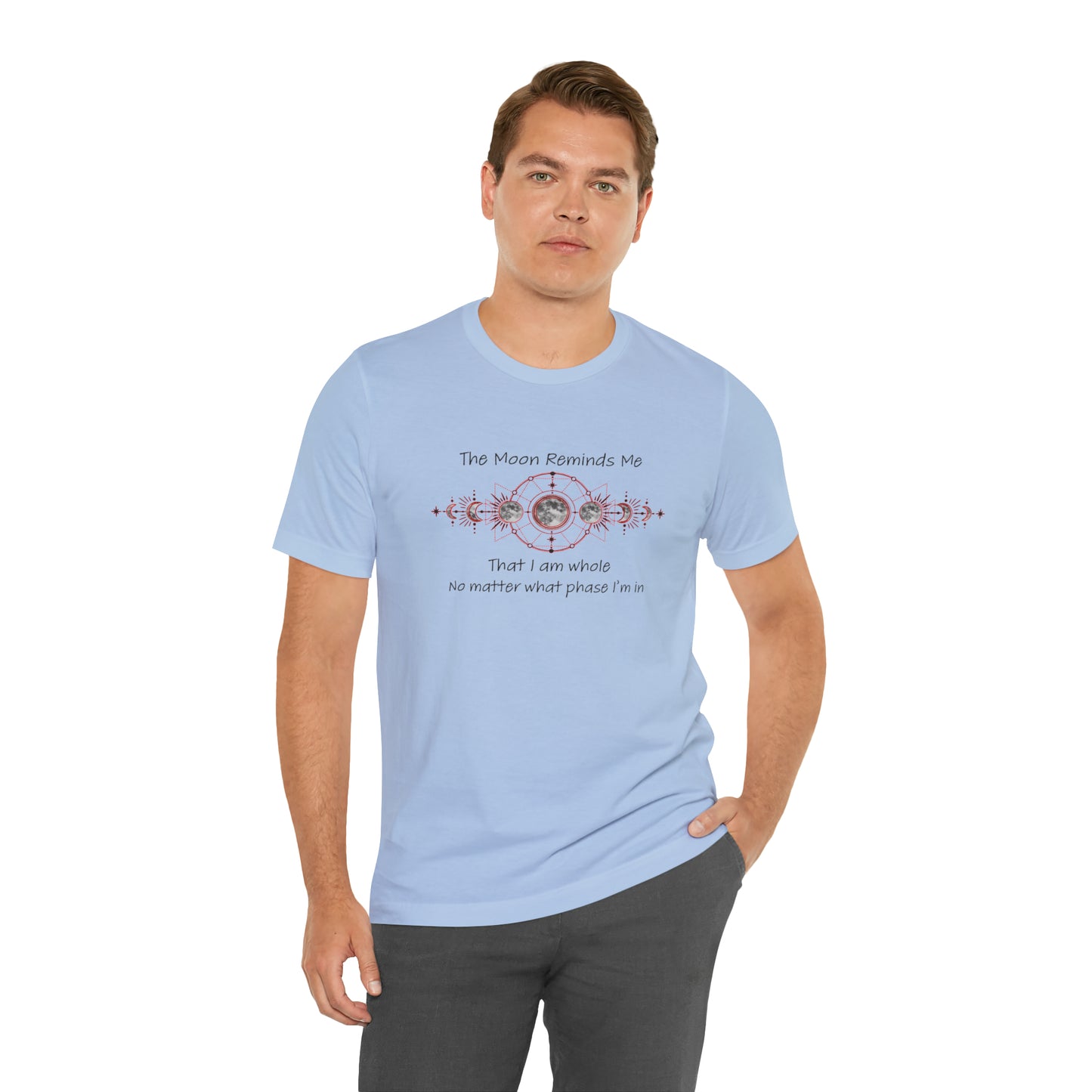 Moon Phase Inspirational Unisex Jersey Short Sleeve Tee