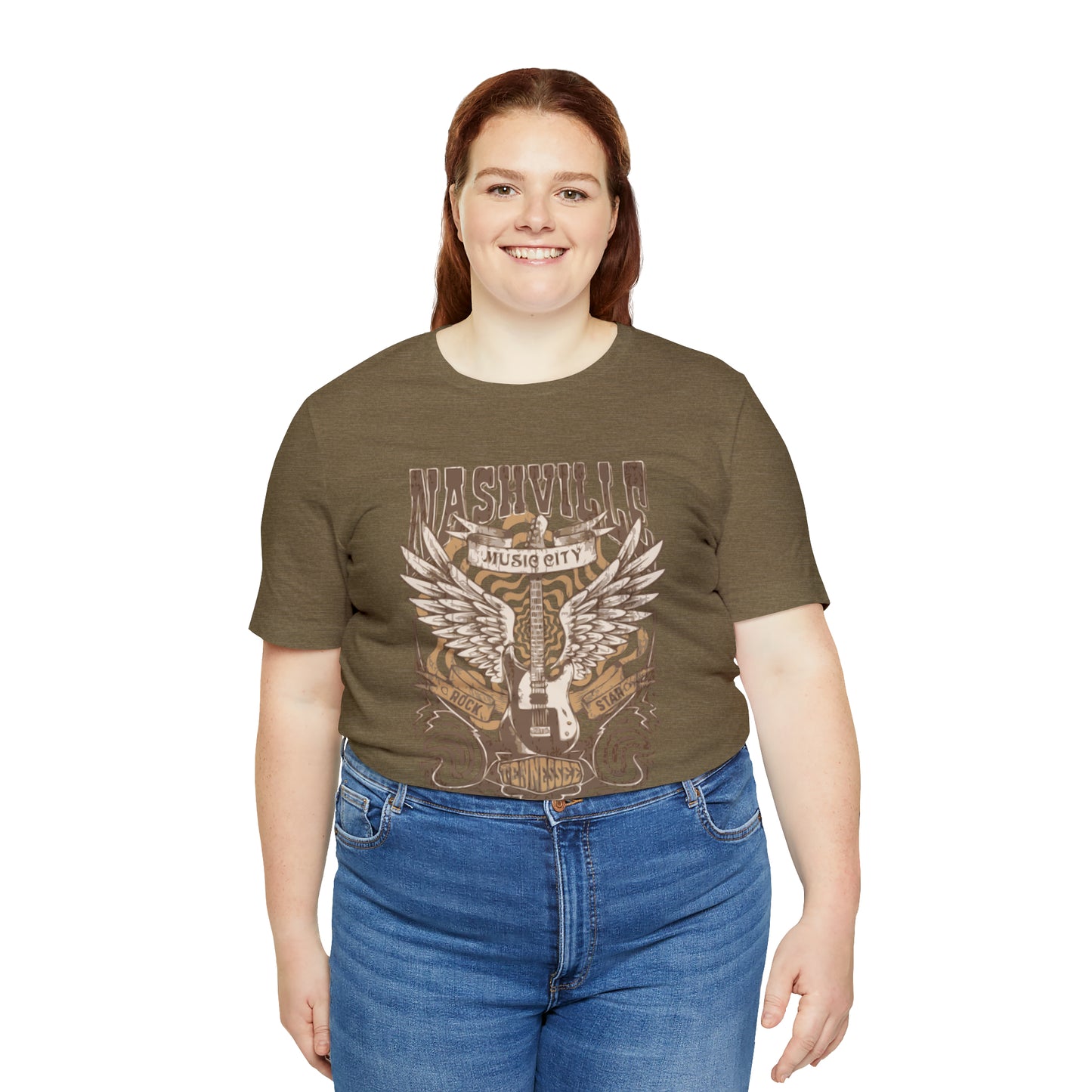 Nashville Music City Unisex Jersey Short Sleeve Tee