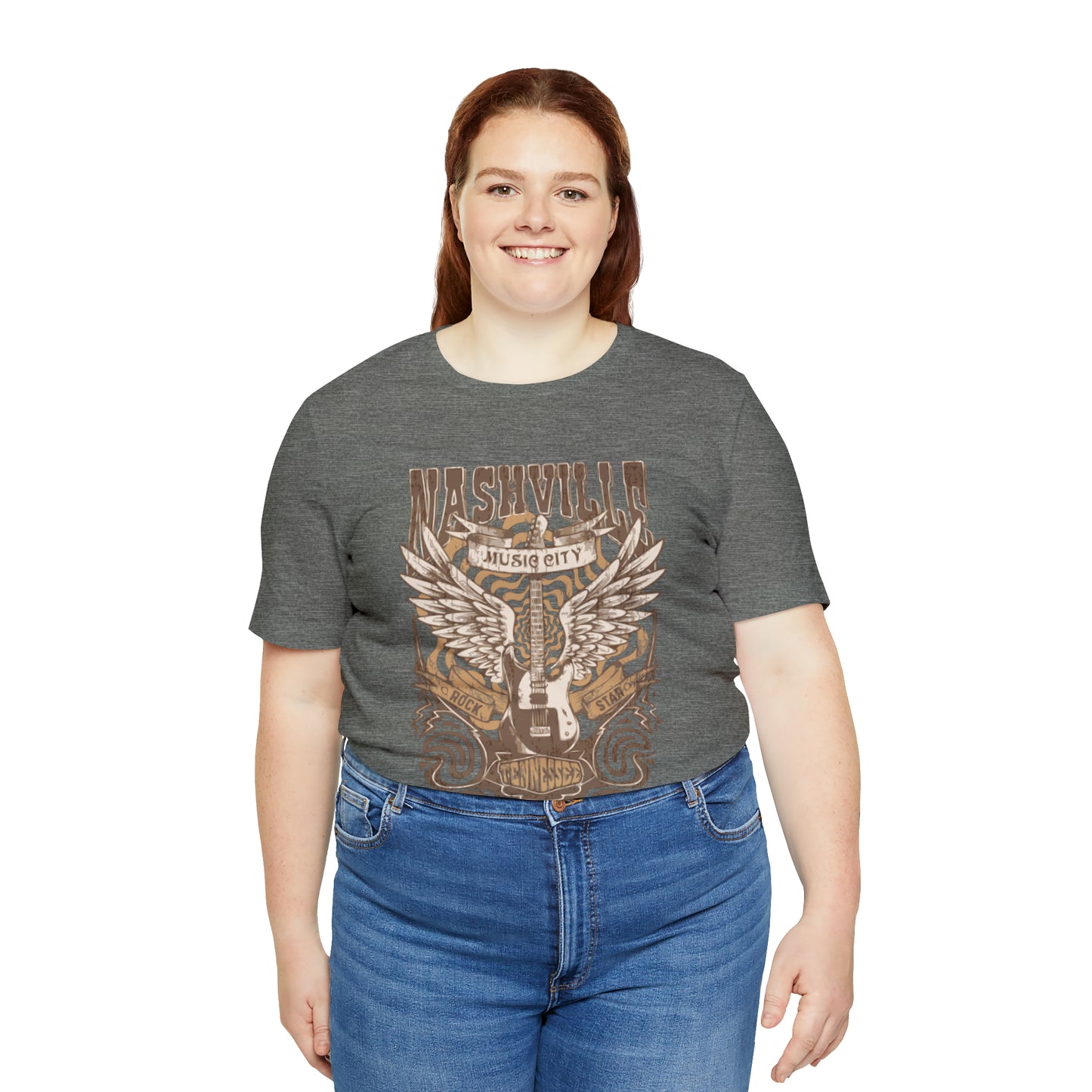 Nashville Music City Unisex Jersey Short Sleeve Tee