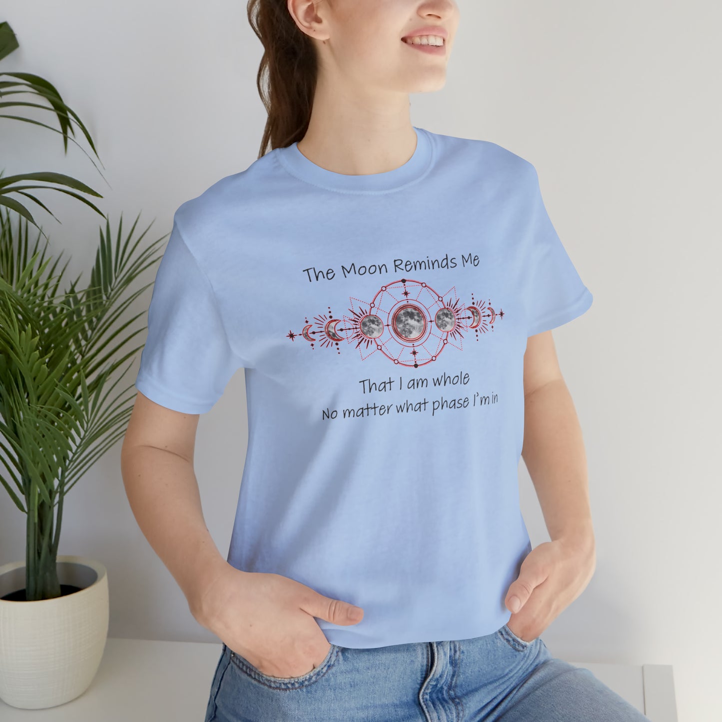 Moon Phase Inspirational Unisex Jersey Short Sleeve Tee