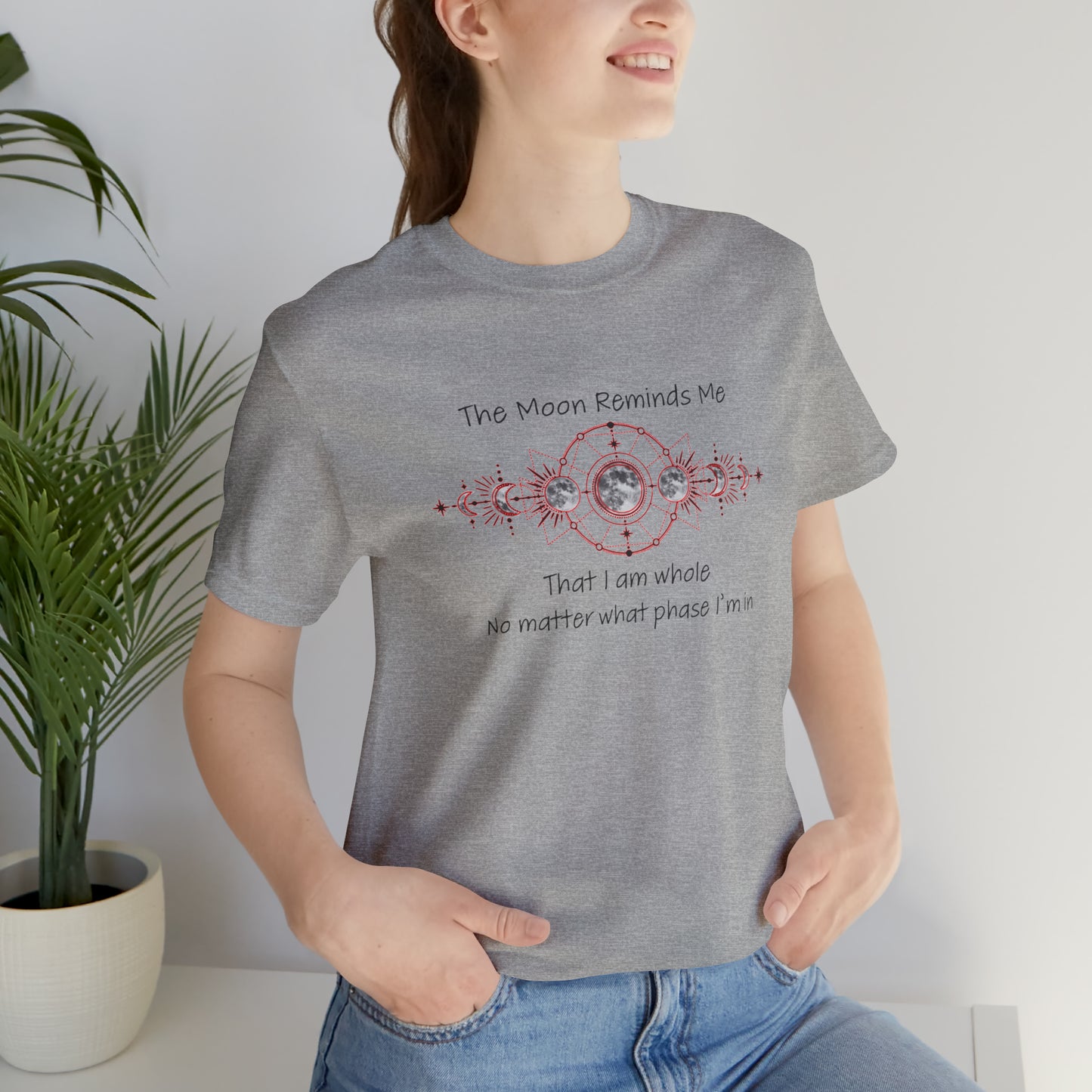 Moon Phase Inspirational Unisex Jersey Short Sleeve Tee