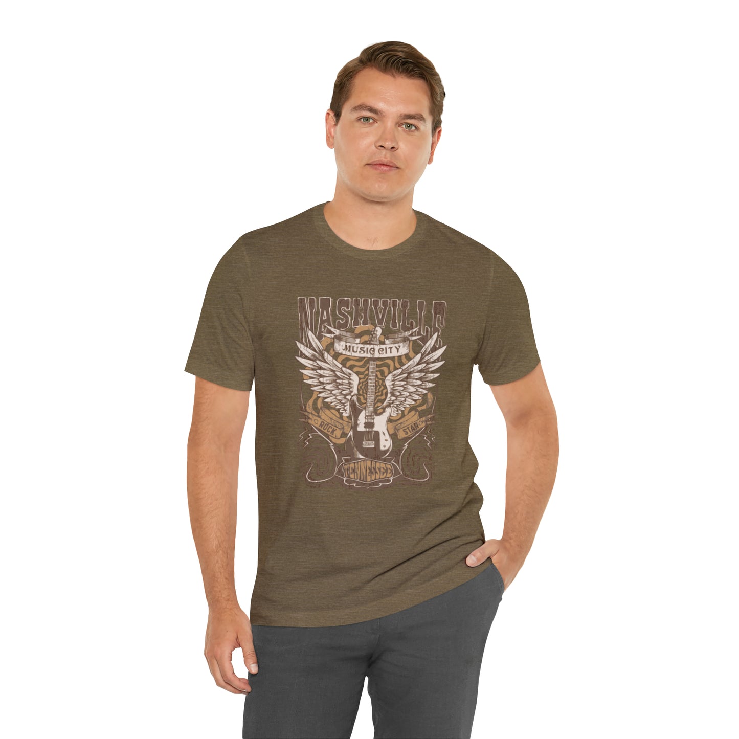 Nashville Music City Unisex Jersey Short Sleeve Tee