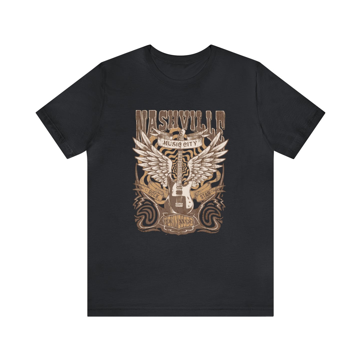 Nashville Music City Unisex Jersey Short Sleeve Tee