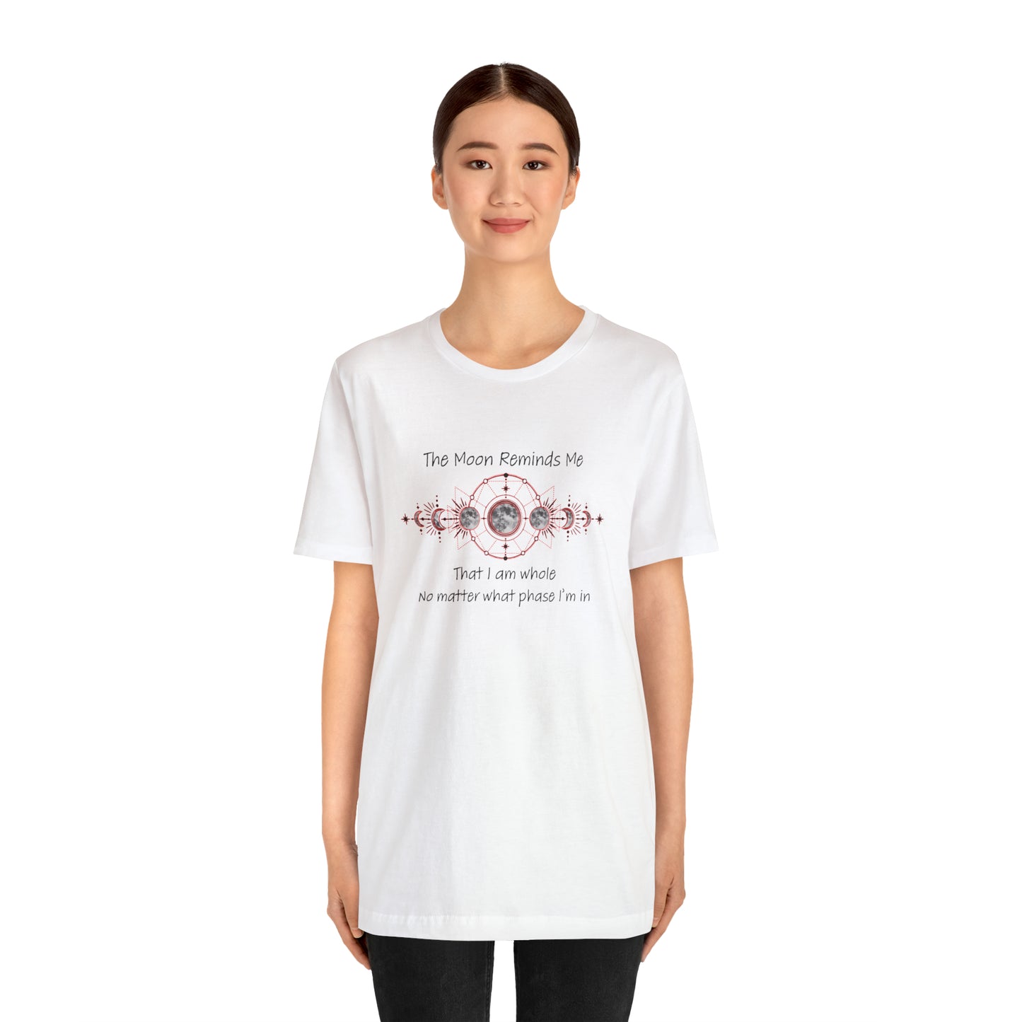 Moon Phase Inspirational Unisex Jersey Short Sleeve Tee