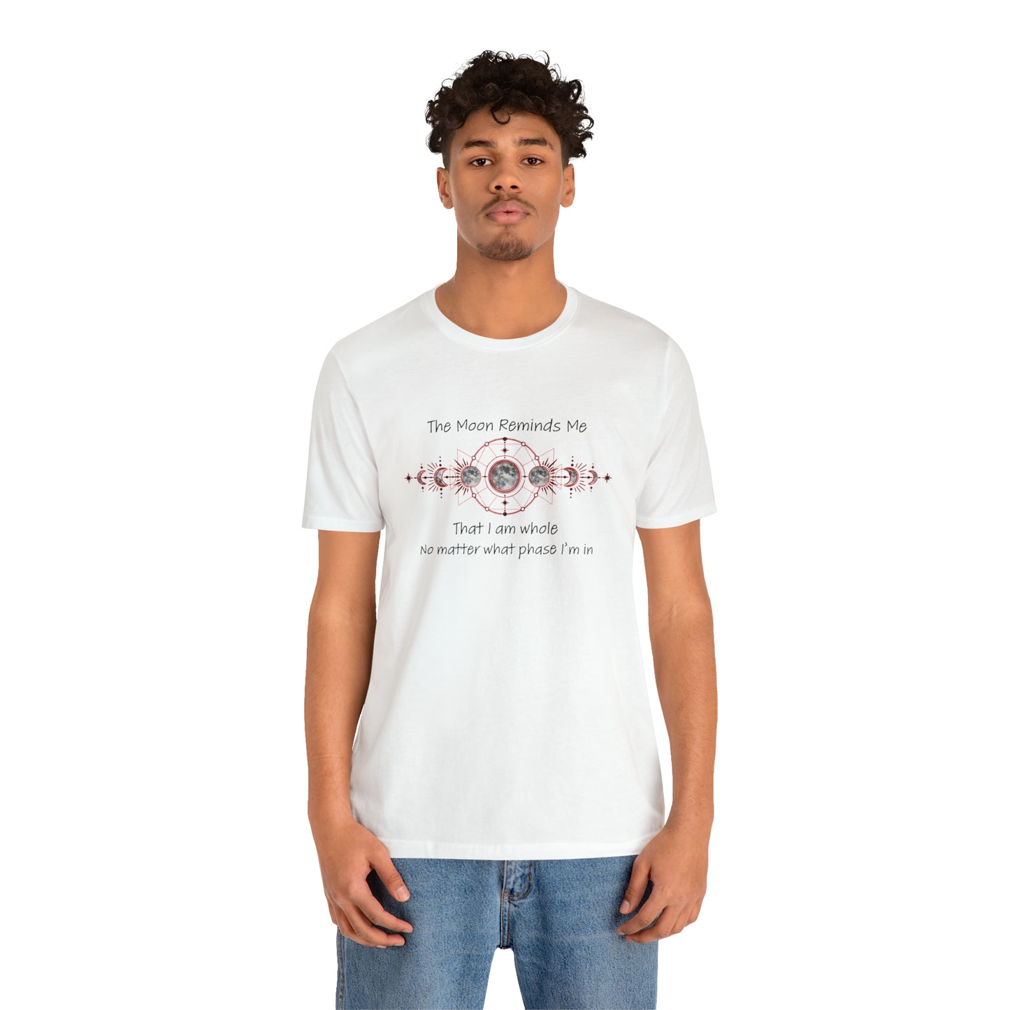 Moon Phase Inspirational Unisex Jersey Short Sleeve Tee