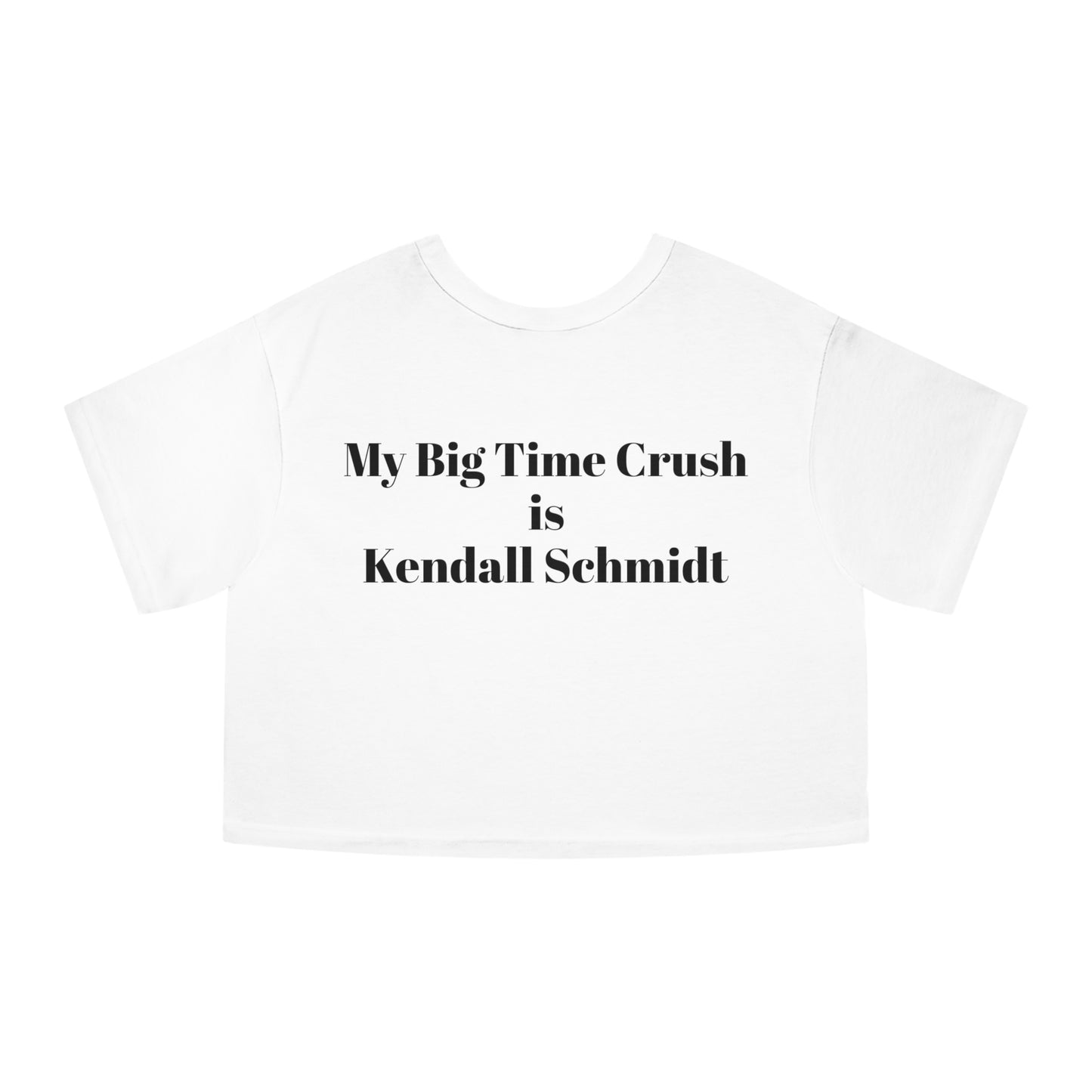 2 Sided Print - Big Time Rush - Kendall Schmidt Women's Heritage Cropped T-Shirt
