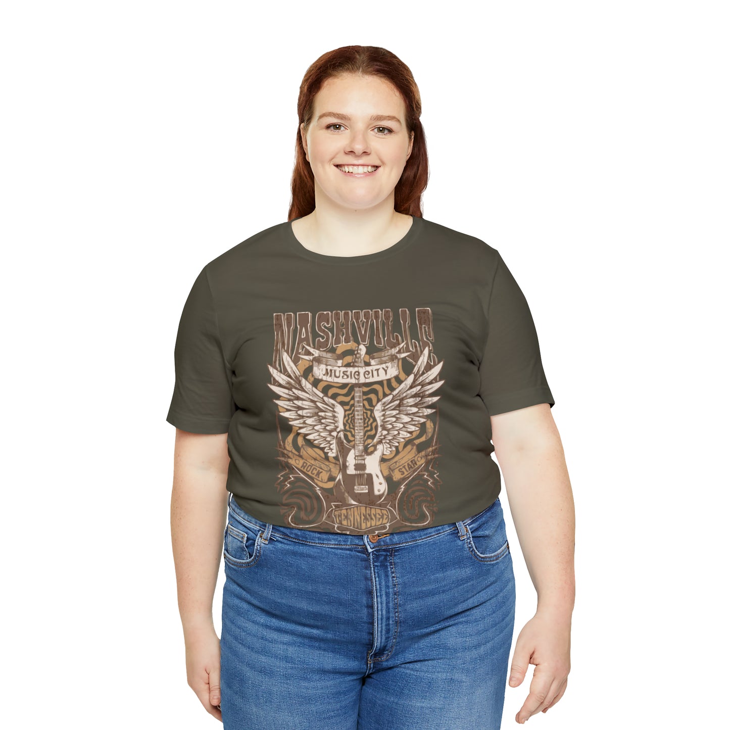 Nashville Music City Unisex Jersey Short Sleeve Tee