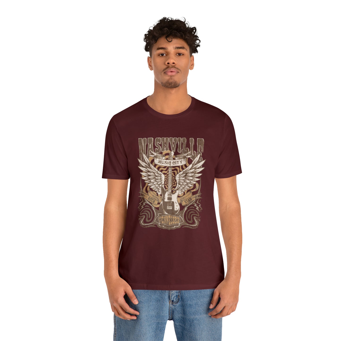 Nashville Music City Unisex Jersey Short Sleeve Tee