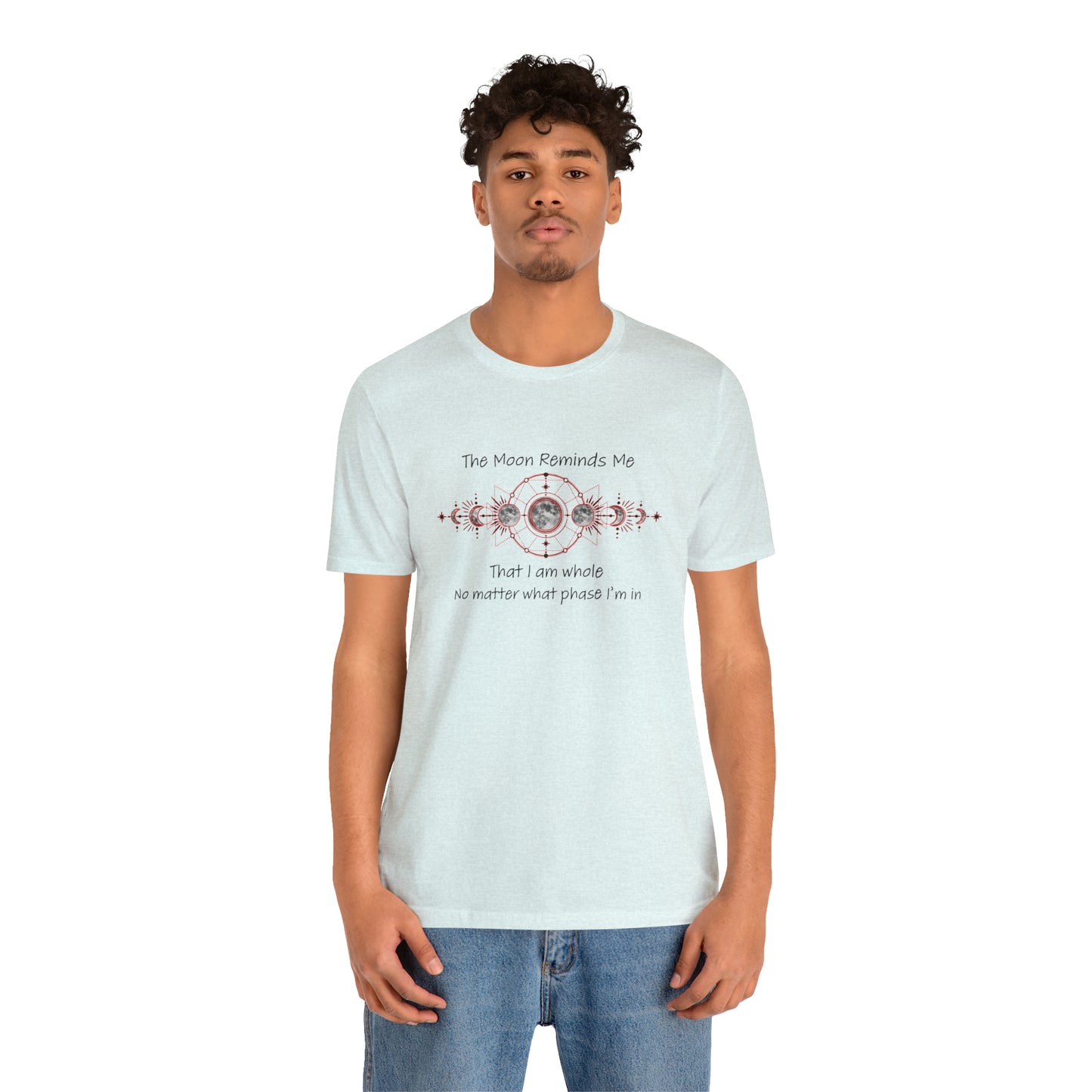 Moon Phase Inspirational Unisex Jersey Short Sleeve Tee