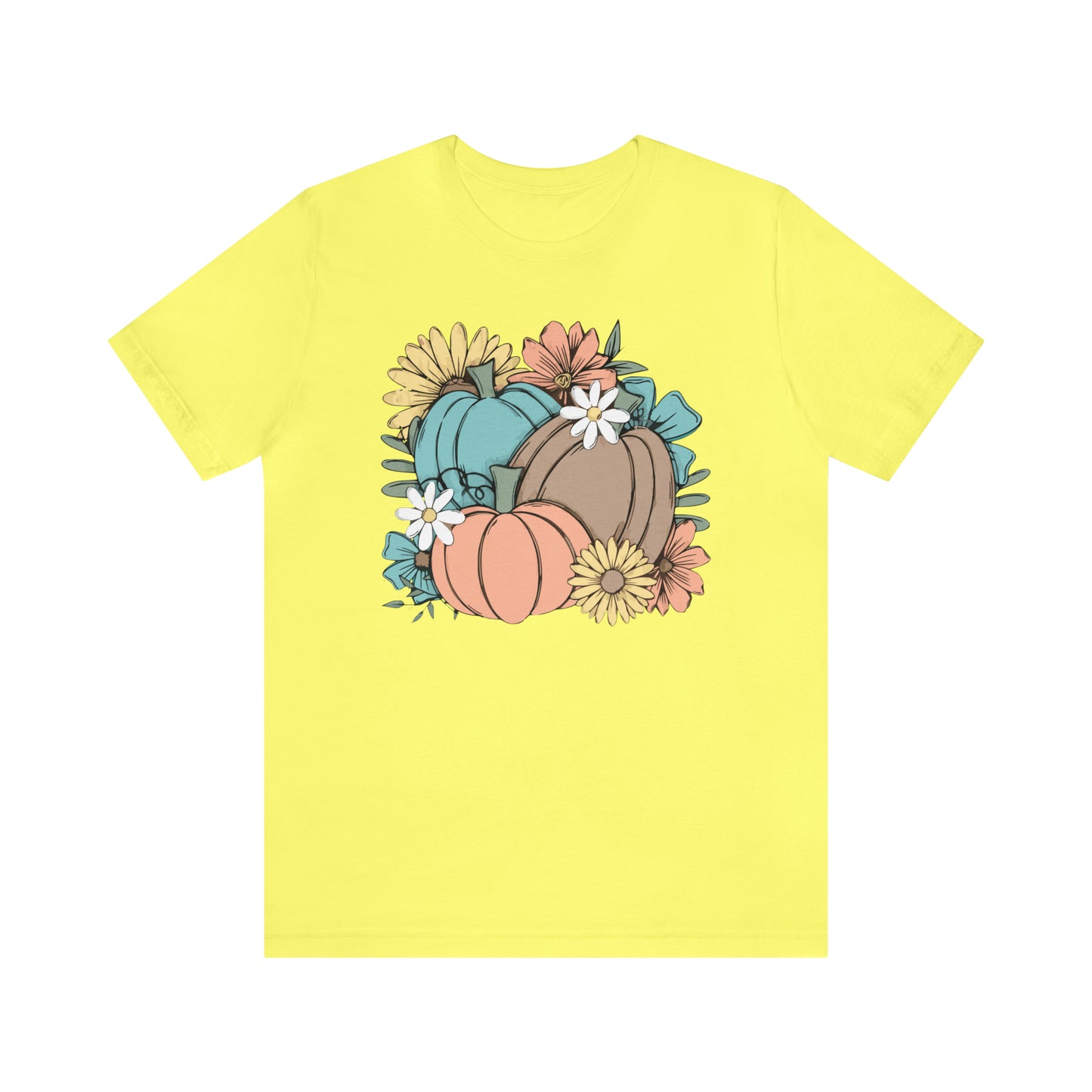 Fall Pumpkin Unisex Jersey Short Sleeve Tee