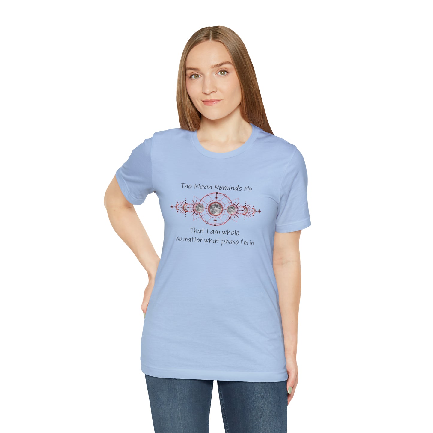 Moon Phase Inspirational Unisex Jersey Short Sleeve Tee