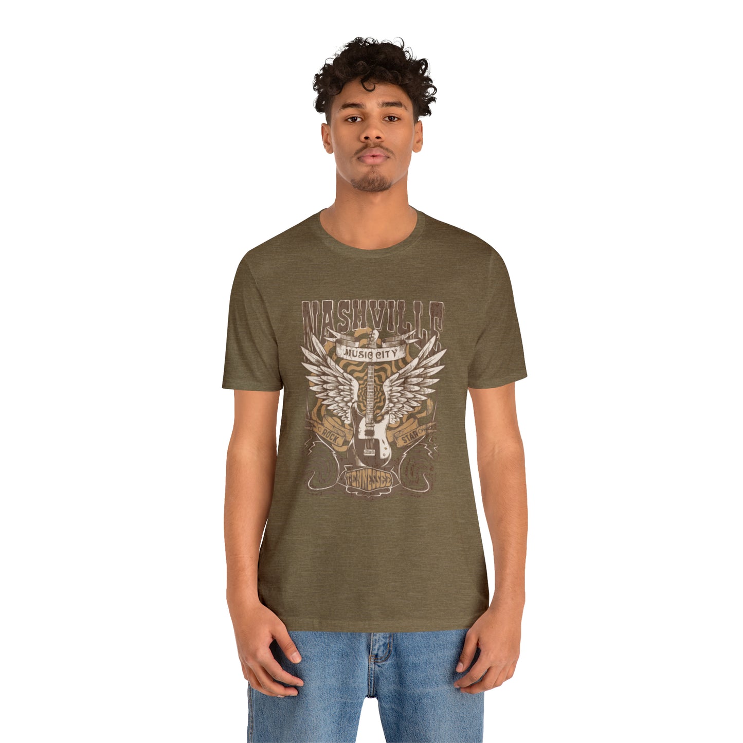 Nashville Music City Unisex Jersey Short Sleeve Tee