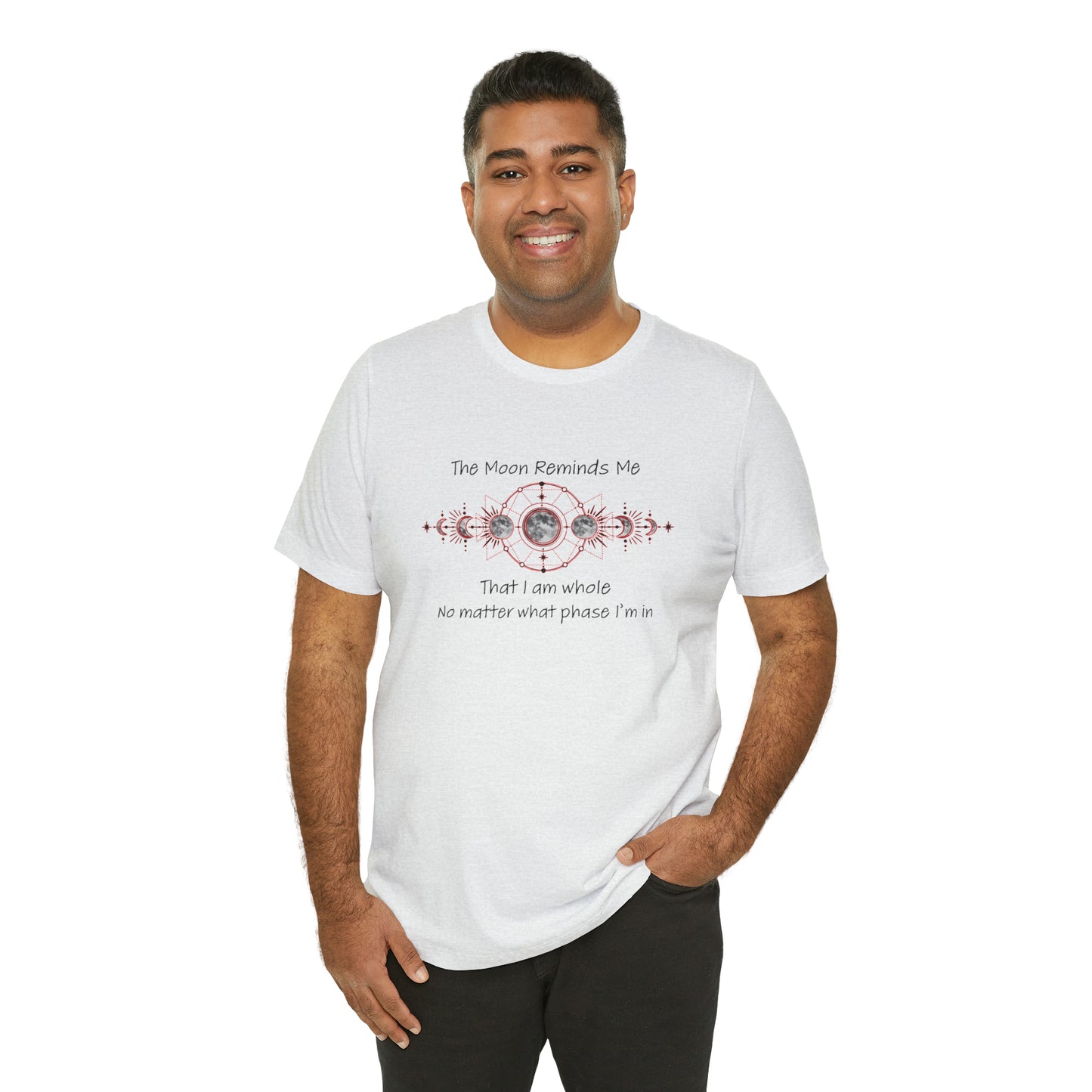 Moon Phase Inspirational Unisex Jersey Short Sleeve Tee