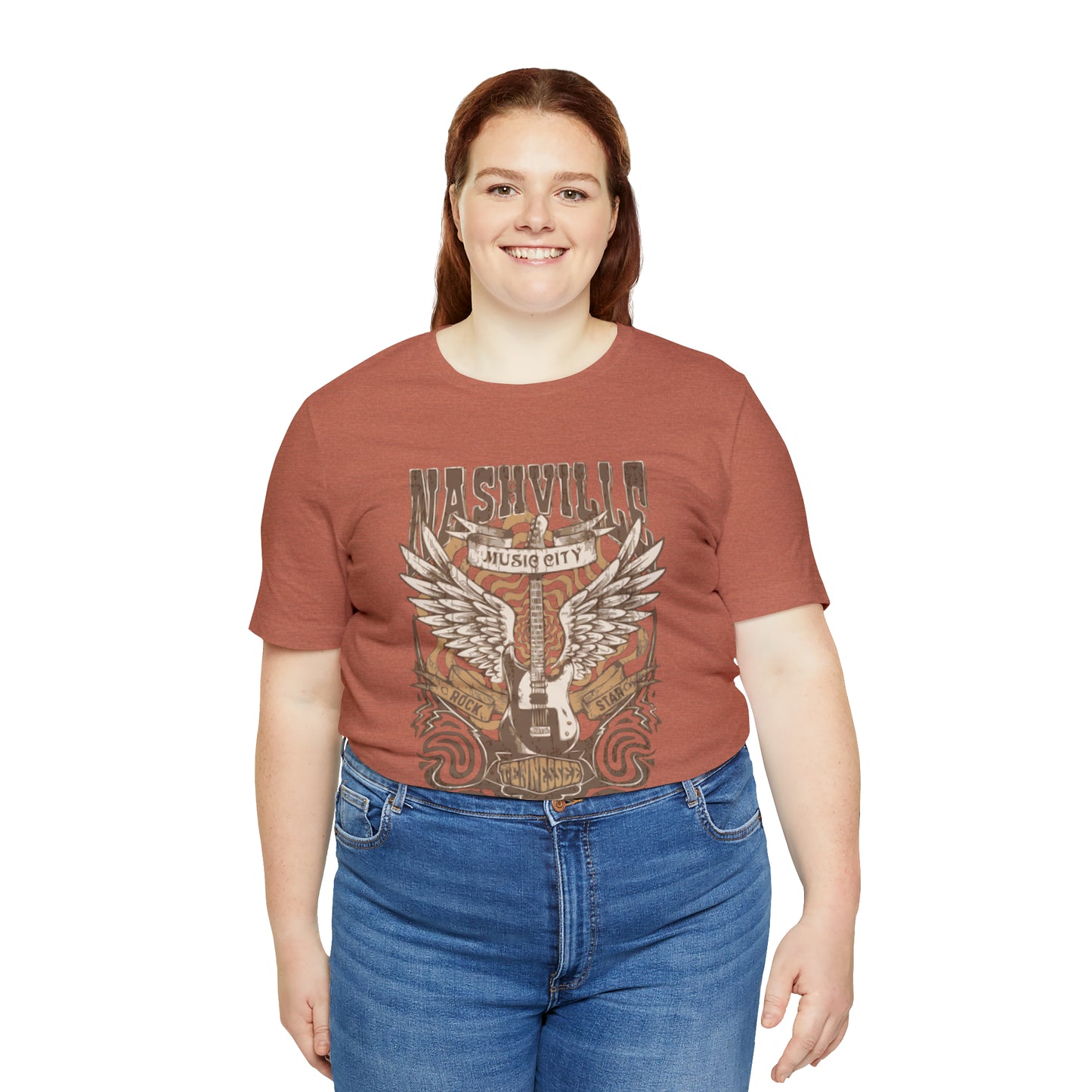 Nashville Music City Unisex Jersey Short Sleeve Tee