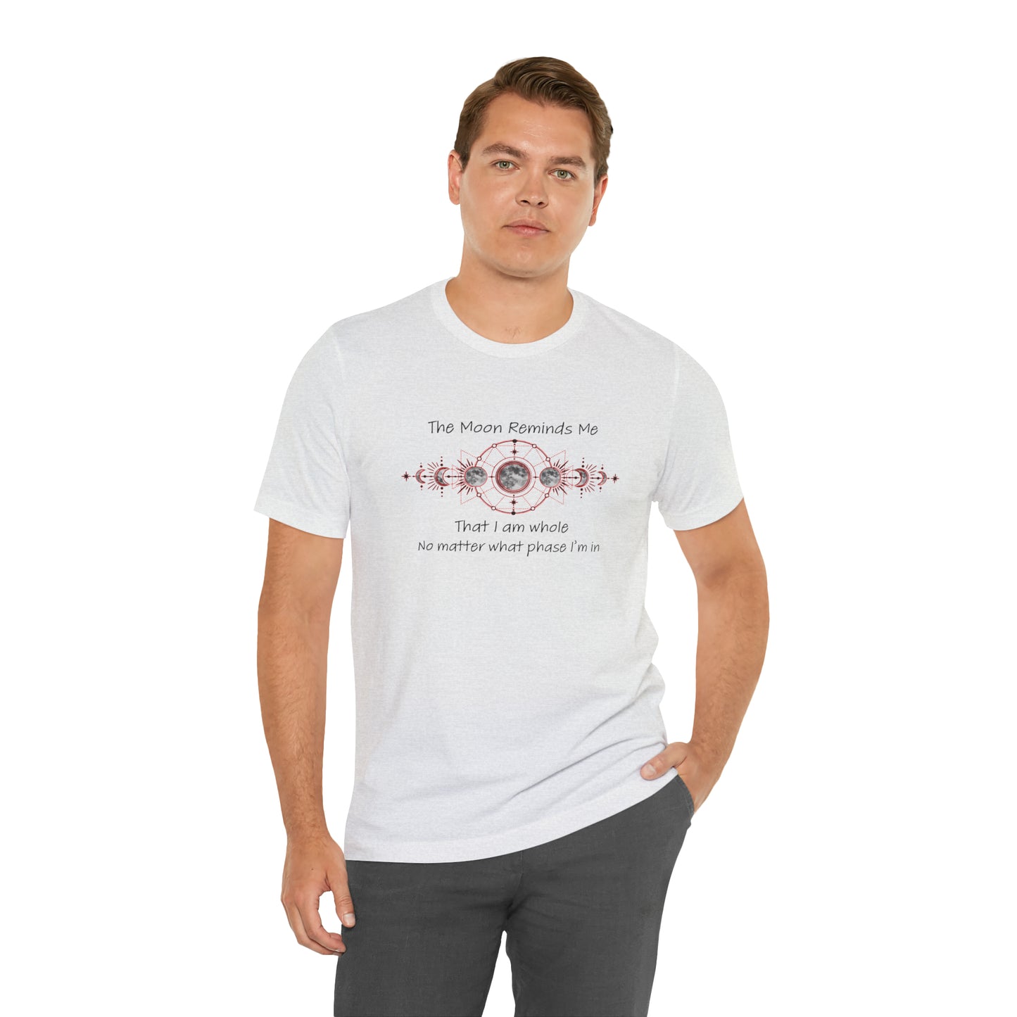 Moon Phase Inspirational Unisex Jersey Short Sleeve Tee