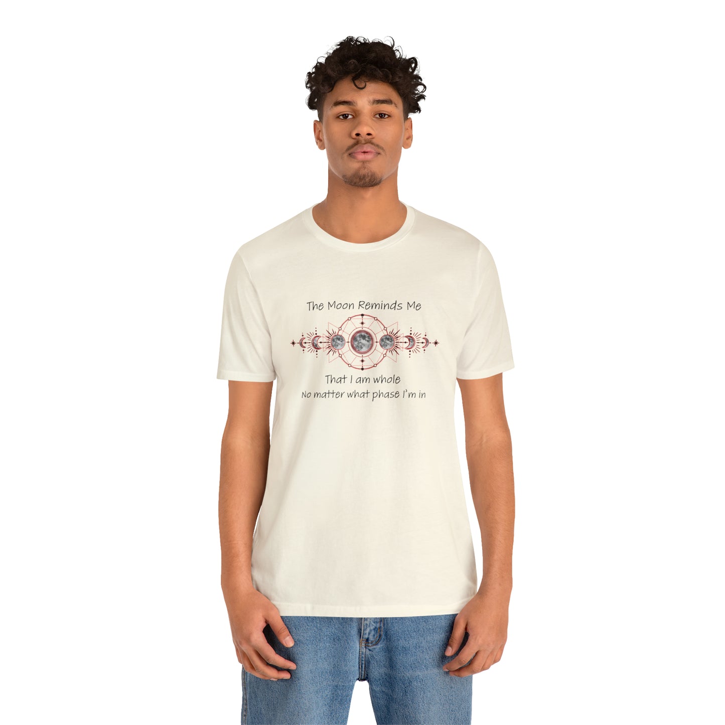 Moon Phase Inspirational Unisex Jersey Short Sleeve Tee