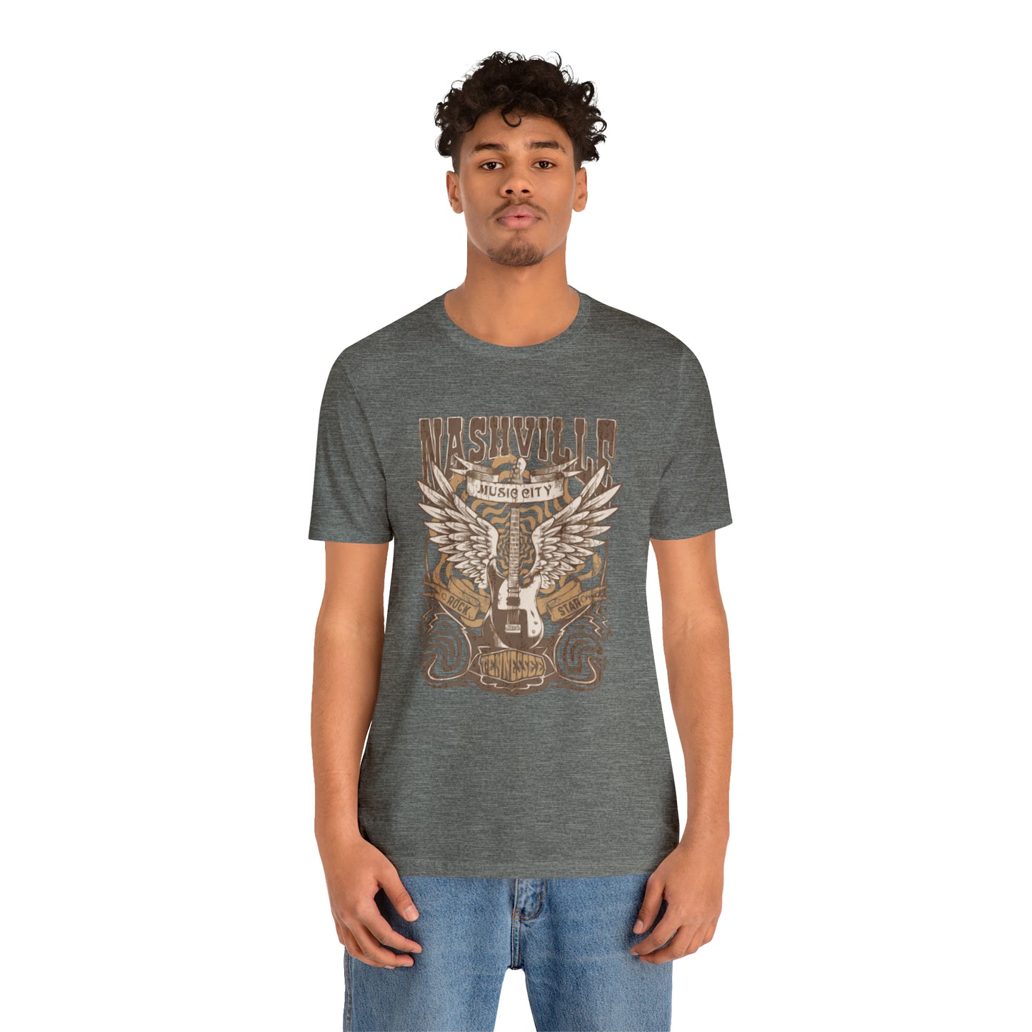 Nashville Music City Unisex Jersey Short Sleeve Tee