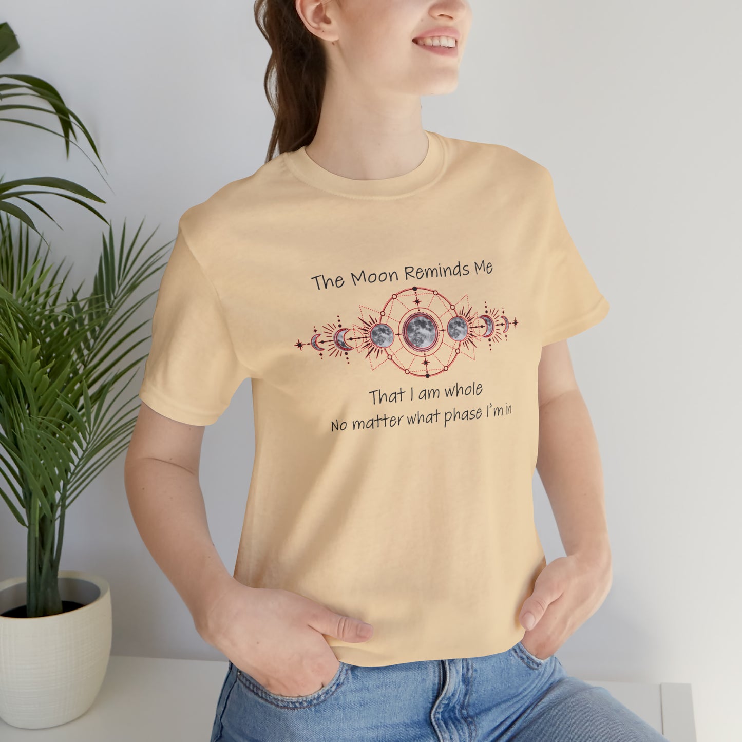 Moon Phase Inspirational Unisex Jersey Short Sleeve Tee