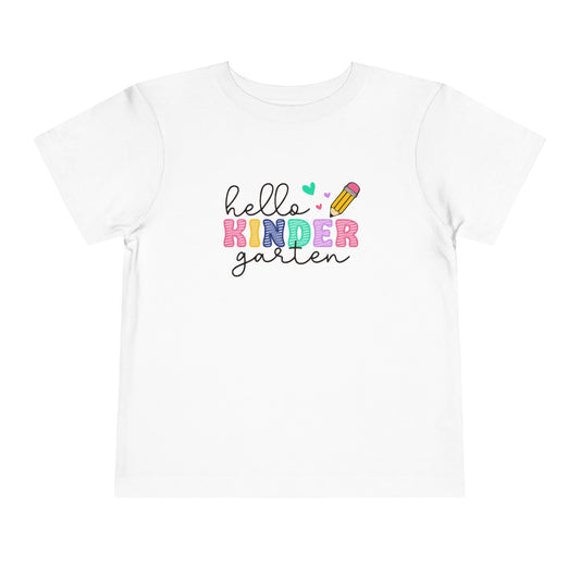 Hello Kindergarten First Day of School Tee