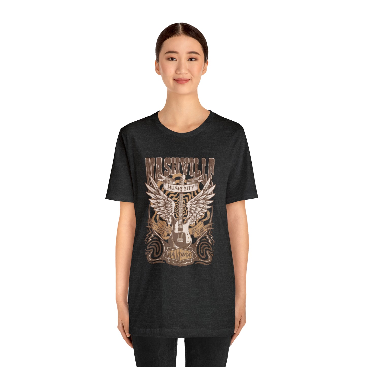 Nashville Music City Unisex Jersey Short Sleeve Tee