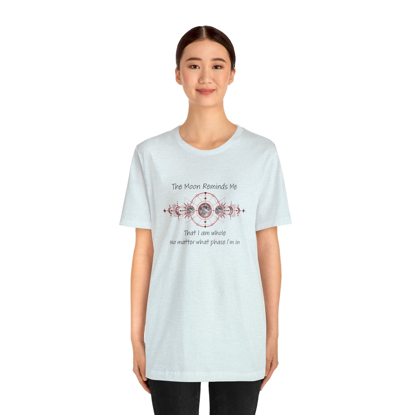 Moon Phase Inspirational Unisex Jersey Short Sleeve Tee