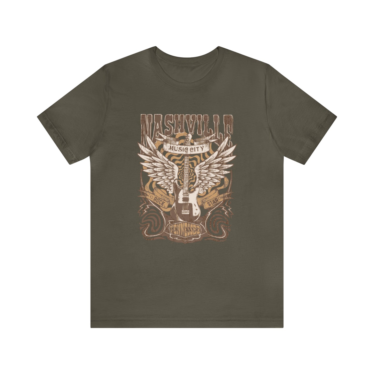Nashville Music City Unisex Jersey Short Sleeve Tee