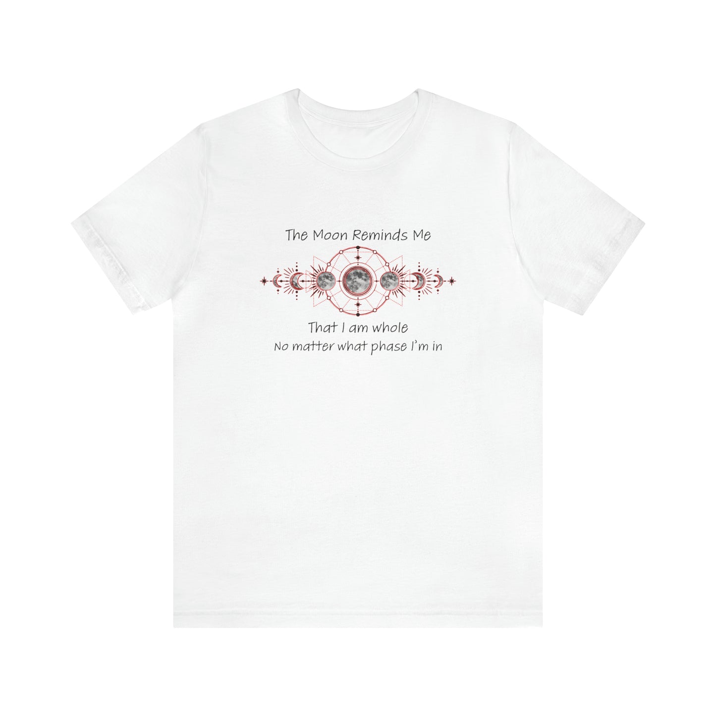 Moon Phase Inspirational Unisex Jersey Short Sleeve Tee