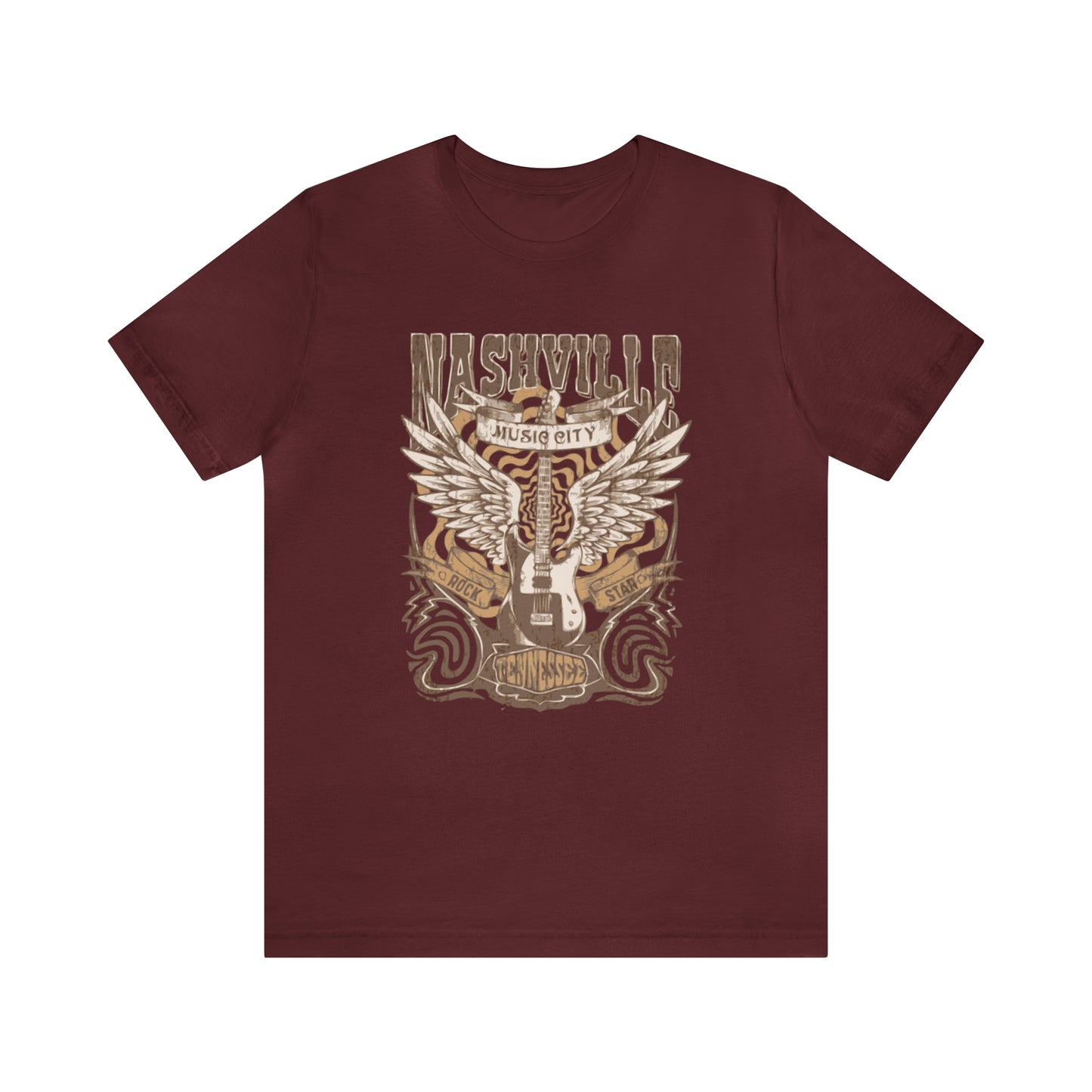 Nashville Music City Unisex Jersey Short Sleeve Tee