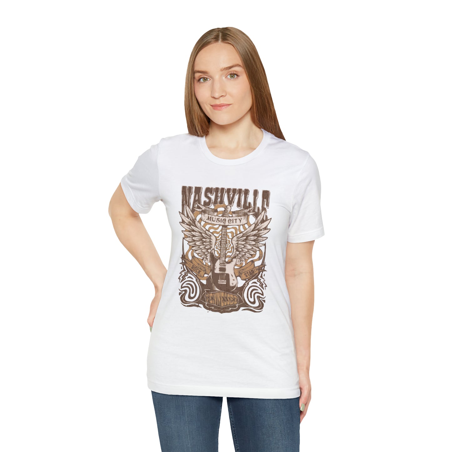 Nashville Music City Unisex Jersey Short Sleeve Tee