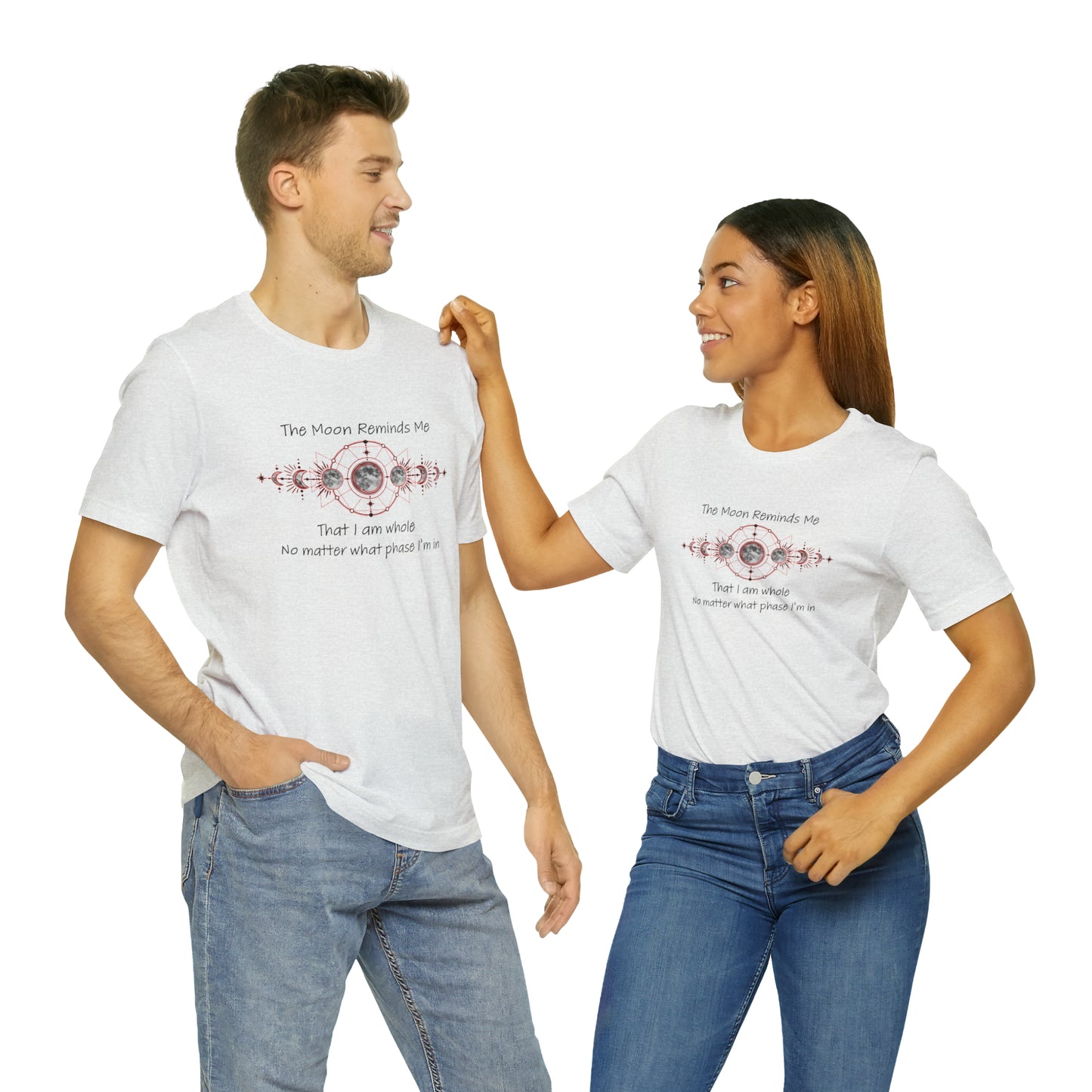 Moon Phase Inspirational Unisex Jersey Short Sleeve Tee