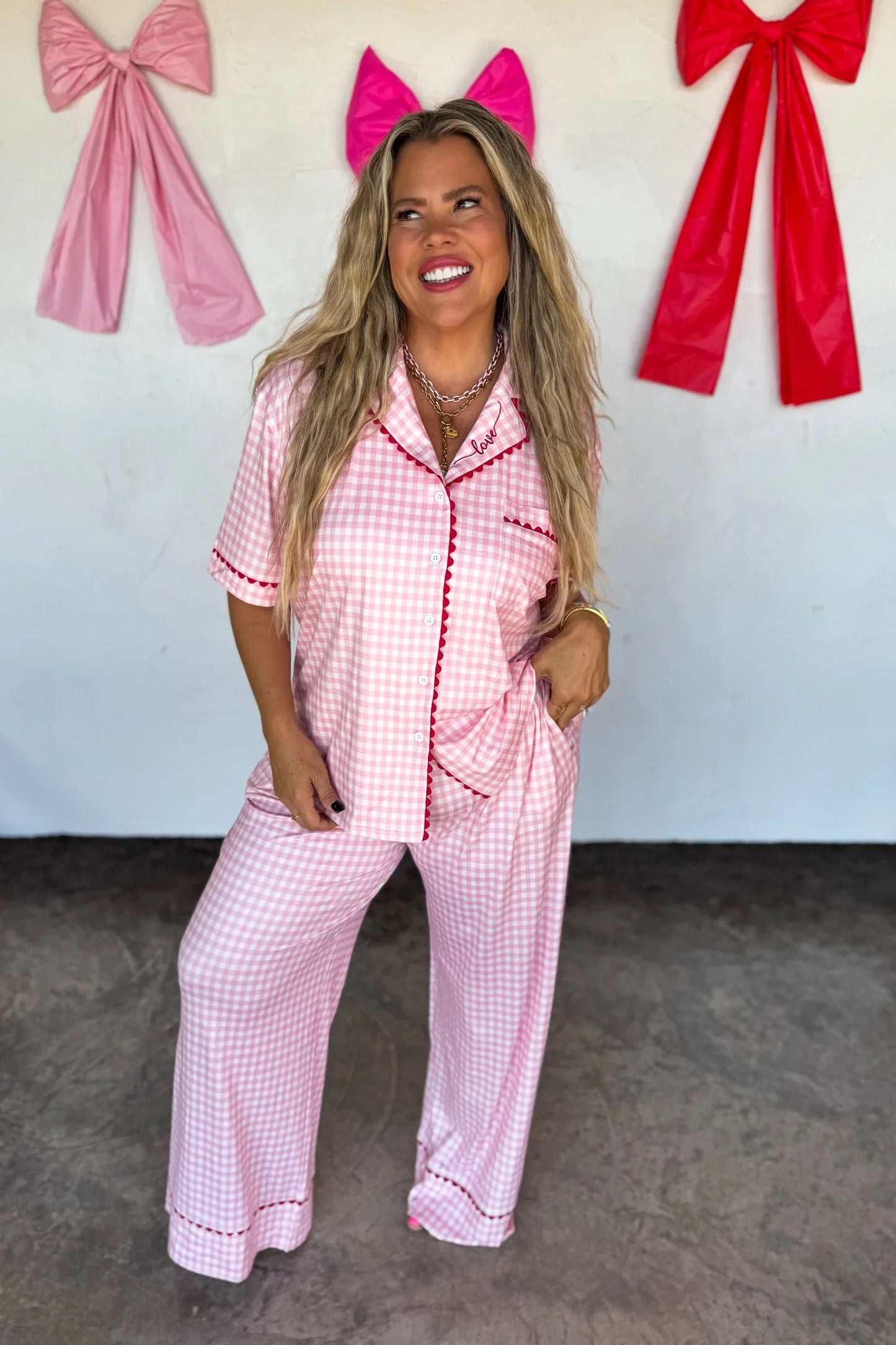 PREORDER: Gingham Love Luxe PJ Set
