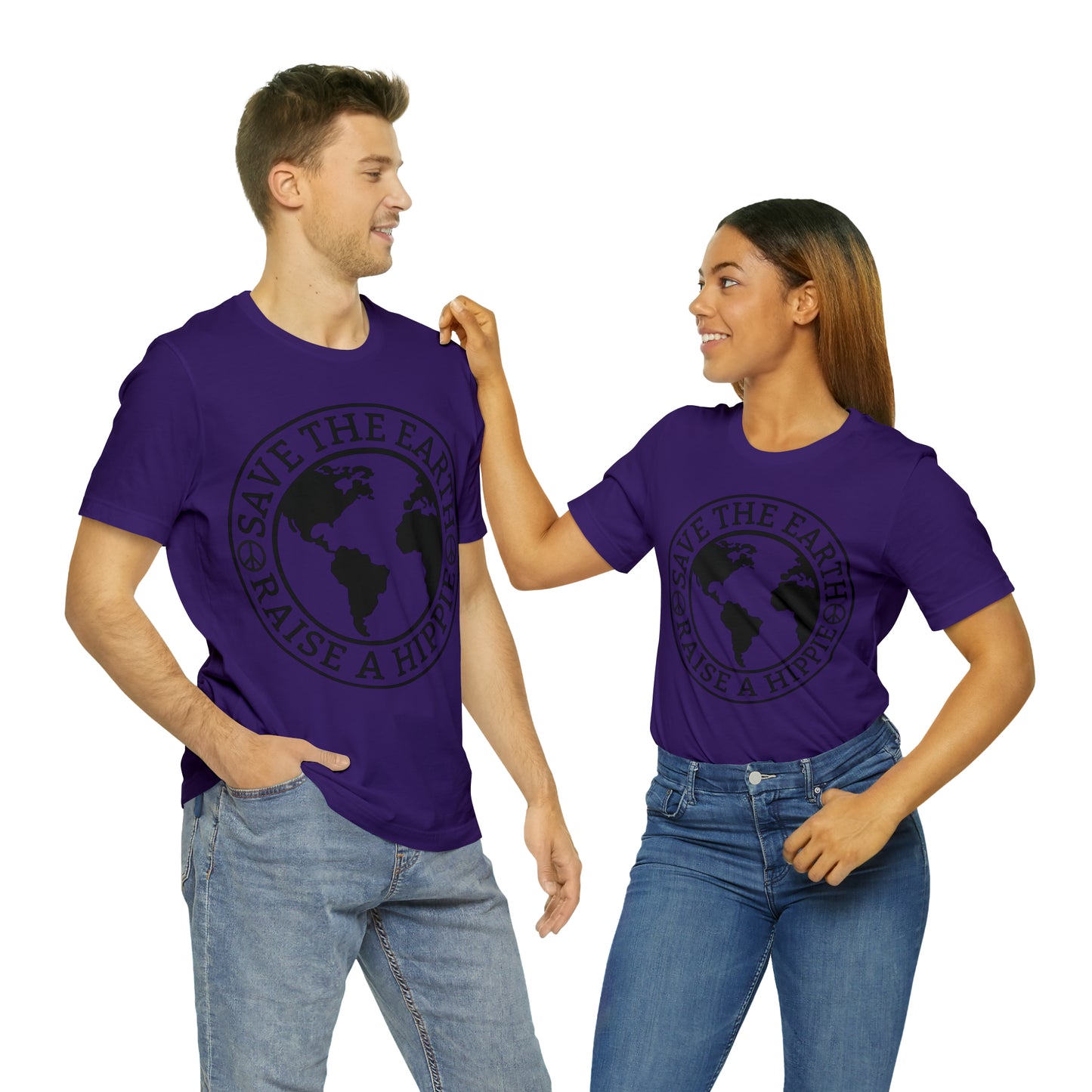 Save the Earth - Raise a Hippie Unisex Jersey Short Sleeve Tee