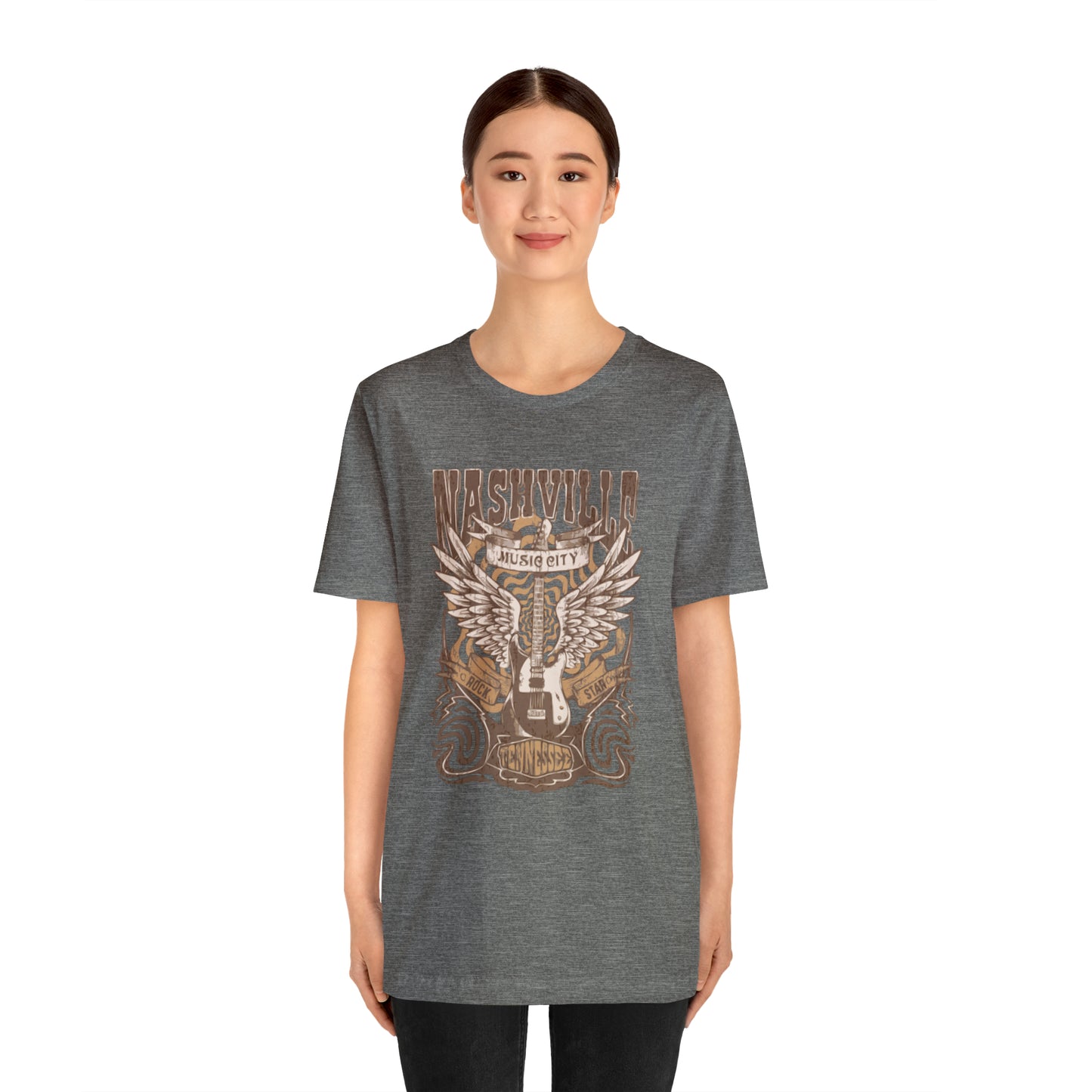 Nashville Music City Unisex Jersey Short Sleeve Tee