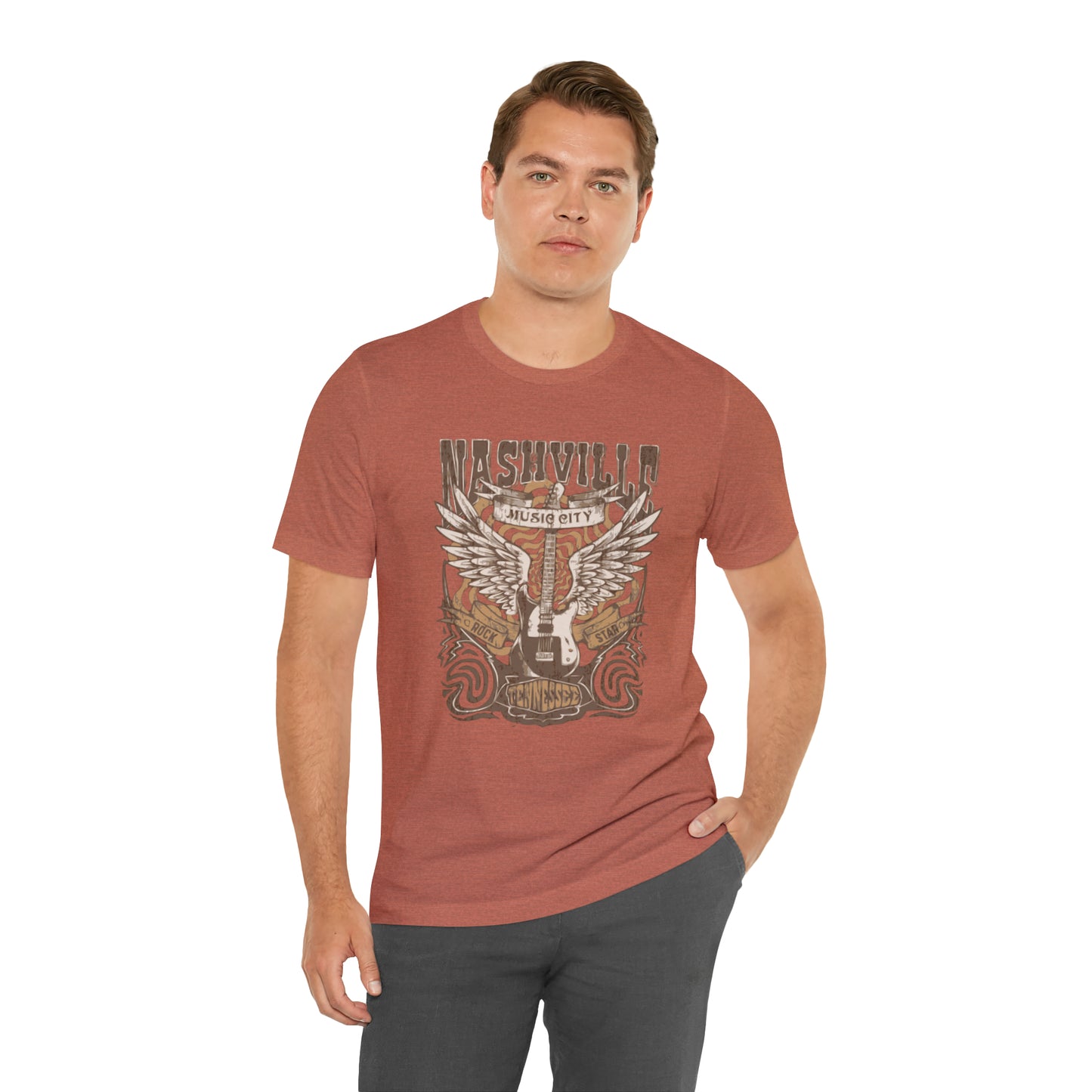 Nashville Music City Unisex Jersey Short Sleeve Tee