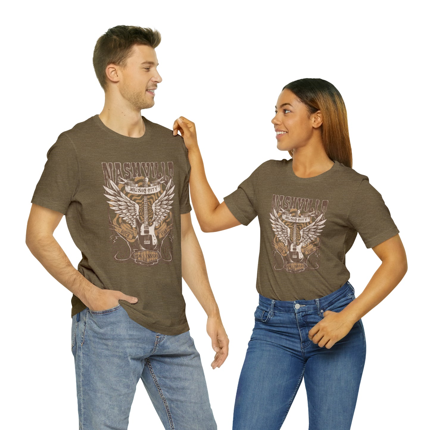 Nashville Music City Unisex Jersey Short Sleeve Tee
