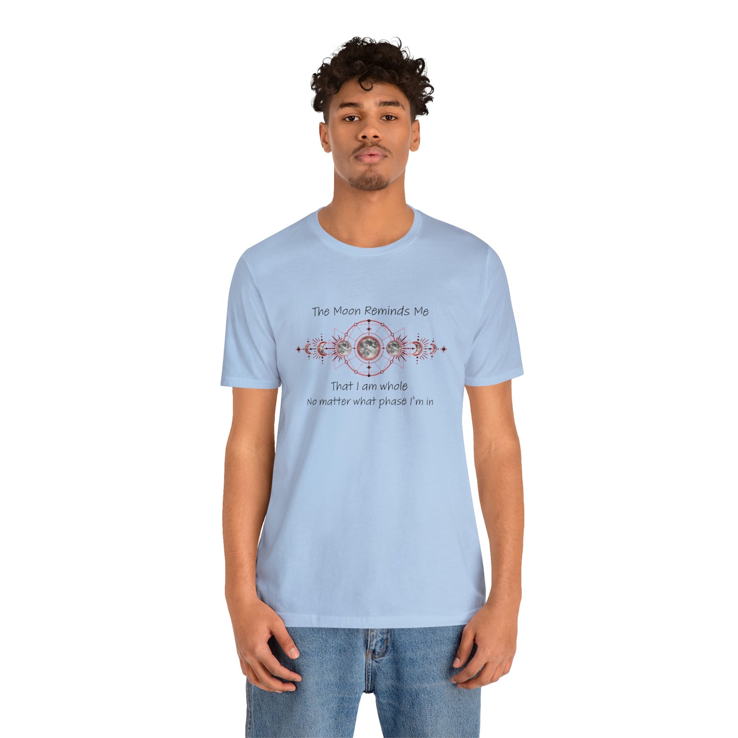 Moon Phase Inspirational Unisex Jersey Short Sleeve Tee