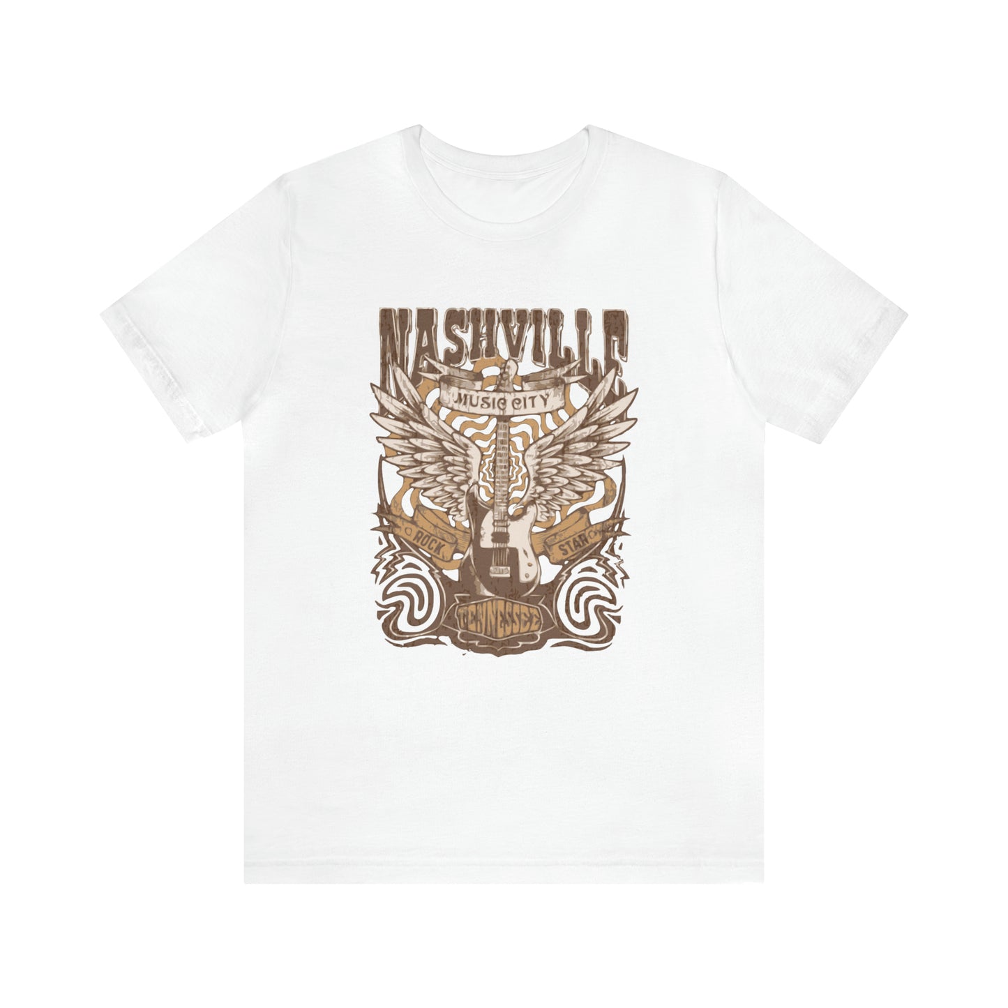 Nashville Music City Unisex Jersey Short Sleeve Tee