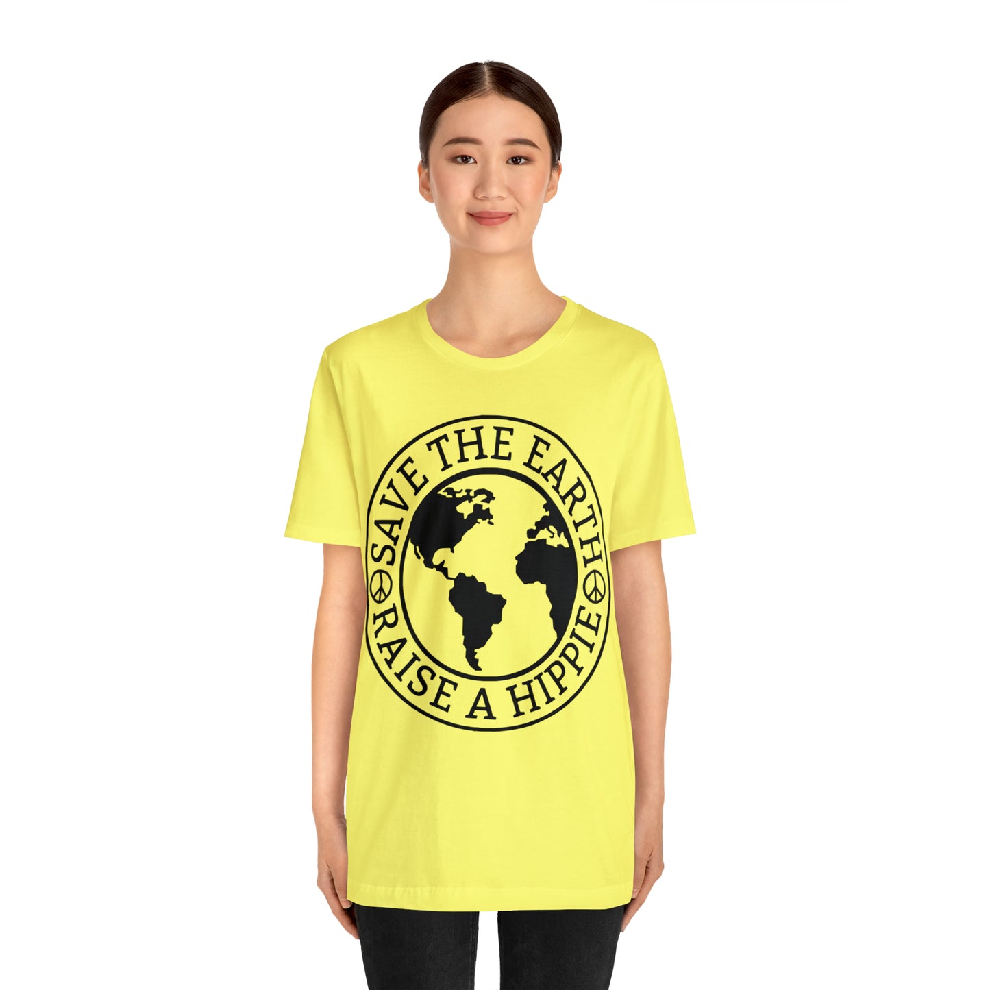 Save the Earth - Raise a Hippie Unisex Jersey Short Sleeve Tee