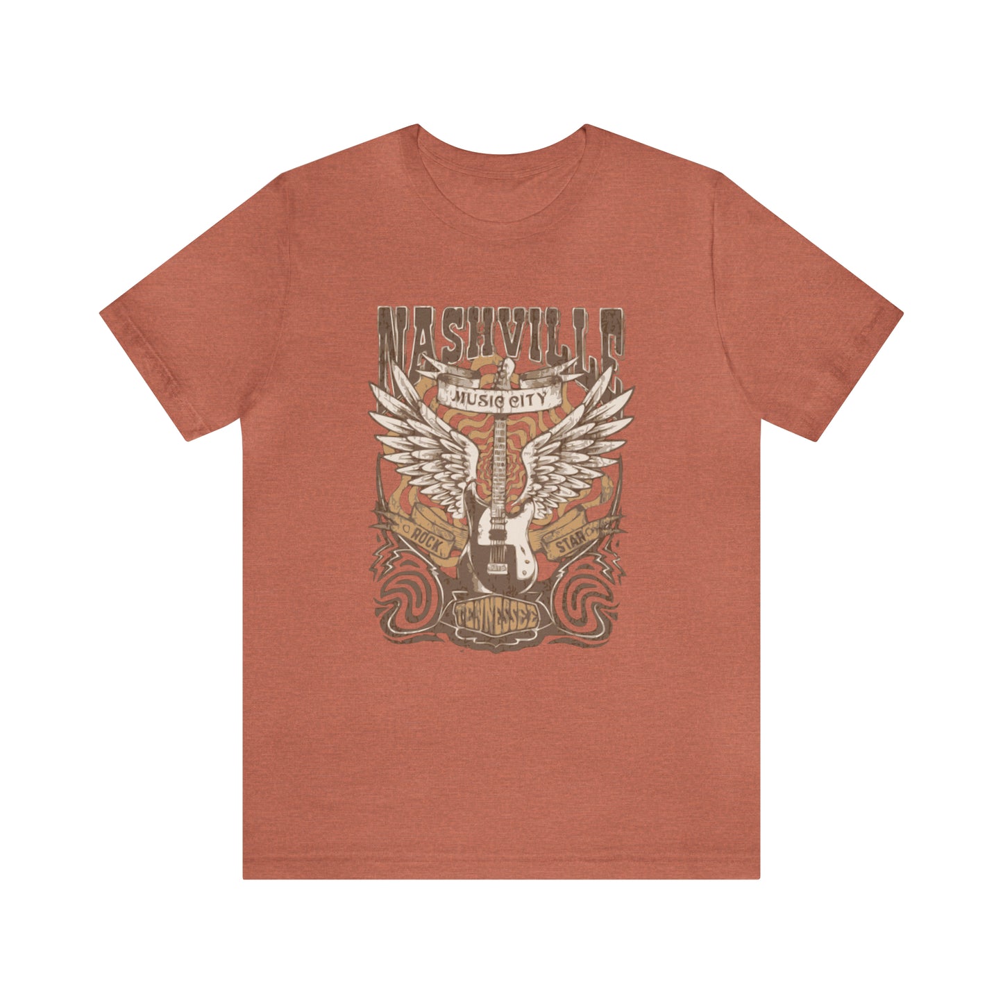 Nashville Music City Unisex Jersey Short Sleeve Tee