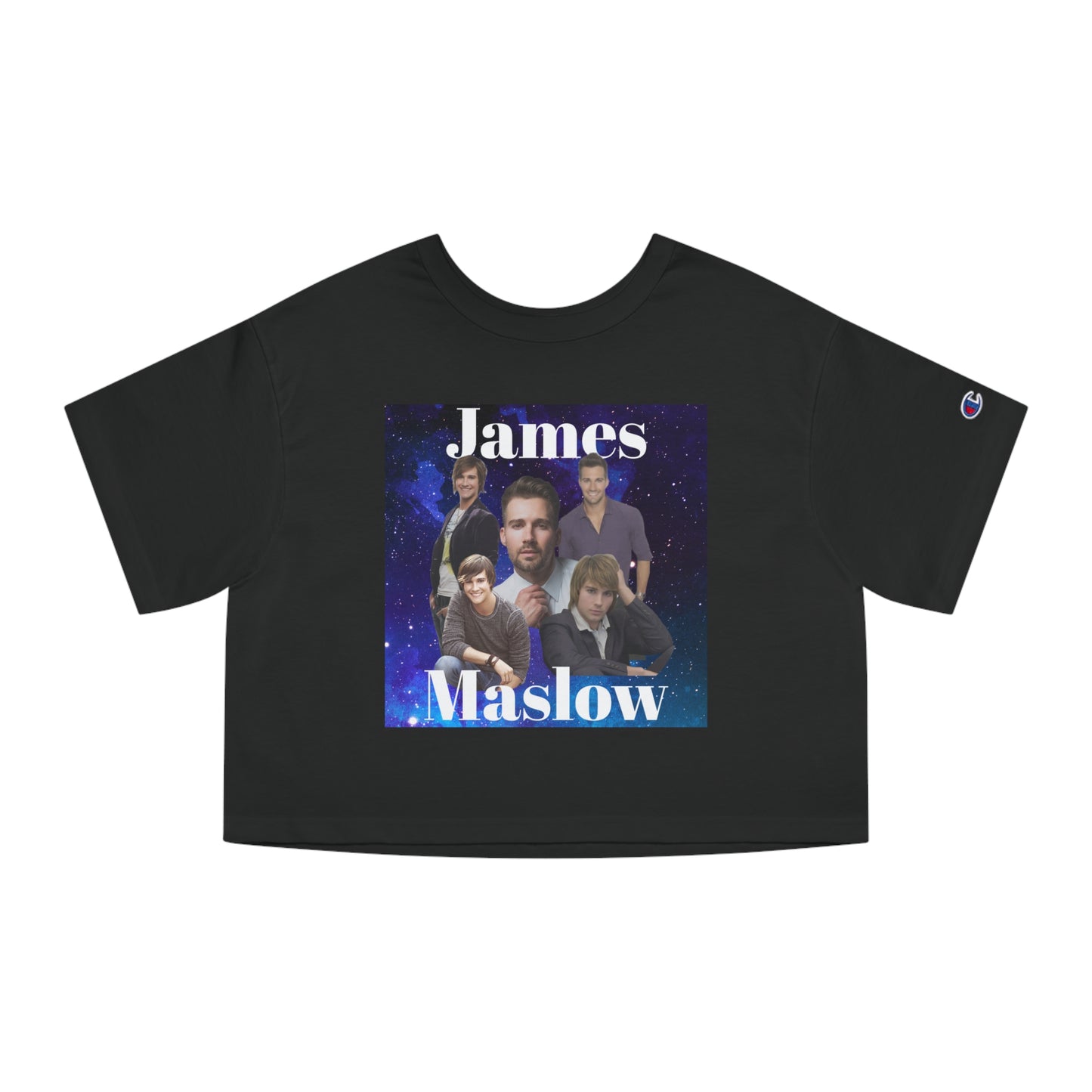 2 Sided Print - Big Time Rush - James Maslow - Champion Women's Heritage Cropped T-Shirt