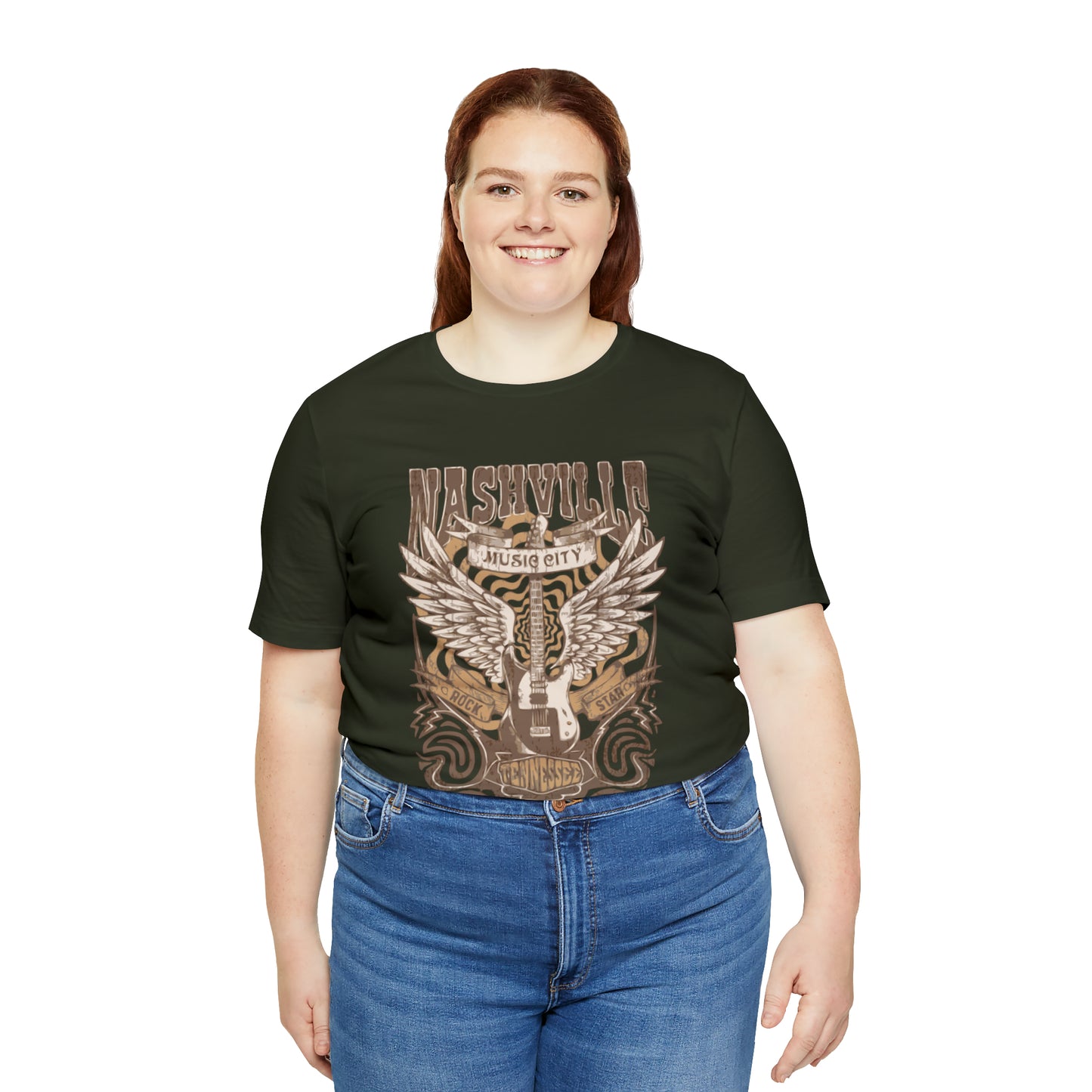 Nashville Music City Unisex Jersey Short Sleeve Tee